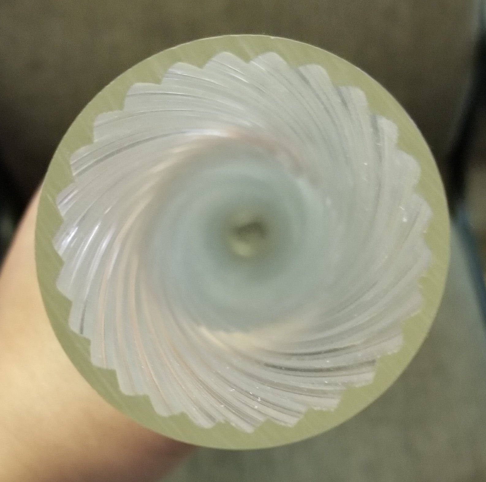 21" Plastic Tubing, swirl pattern