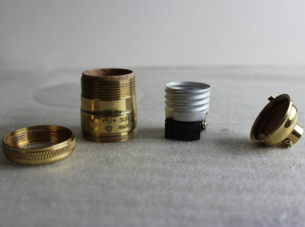 Uno Threaded Keyless Cast Brass Socket – My Lamp Parts