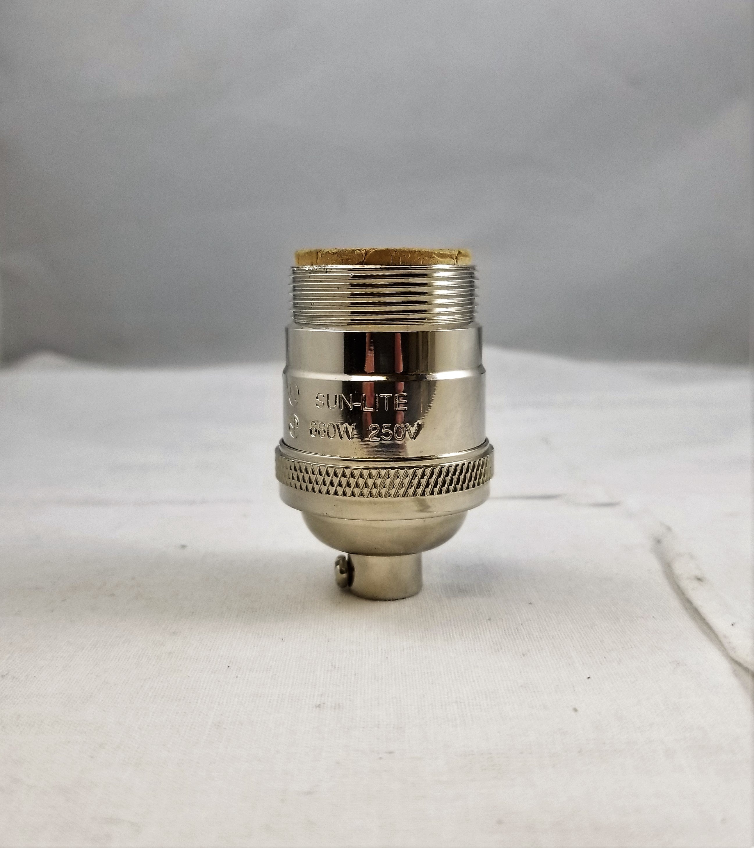 Uno Threaded Keyless Cast Brass Nickel Finish Socket – My Lamp Parts