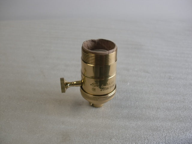 Uno Threaded Heavy Duty 3-Way Brass Turn Knob Socket with a Screw On Cap