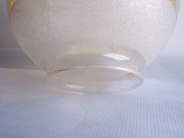 Gold Iced Decorative Glass Globe - 6" dia., 3-1/4" size fitter
