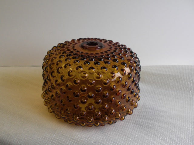 3-1/2" Hobnail Fount in Amber **ONLY 10 LEFT**