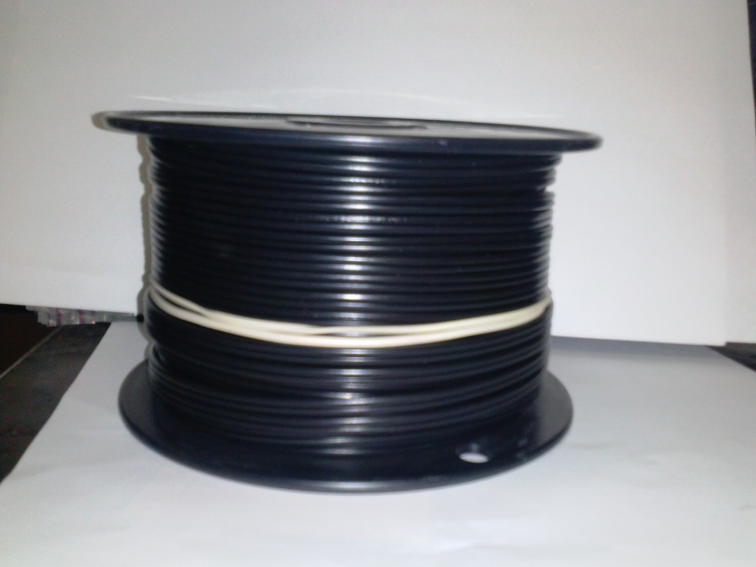 Plastic Parallel Lamp Cord - Black - No.18 250ft spool