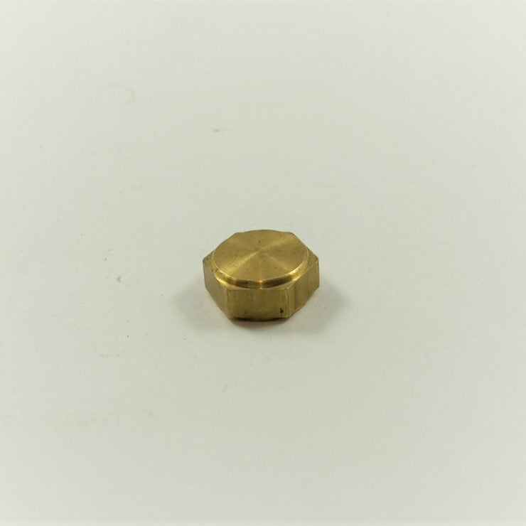 1/2 inch Hexagonal Brass Cap