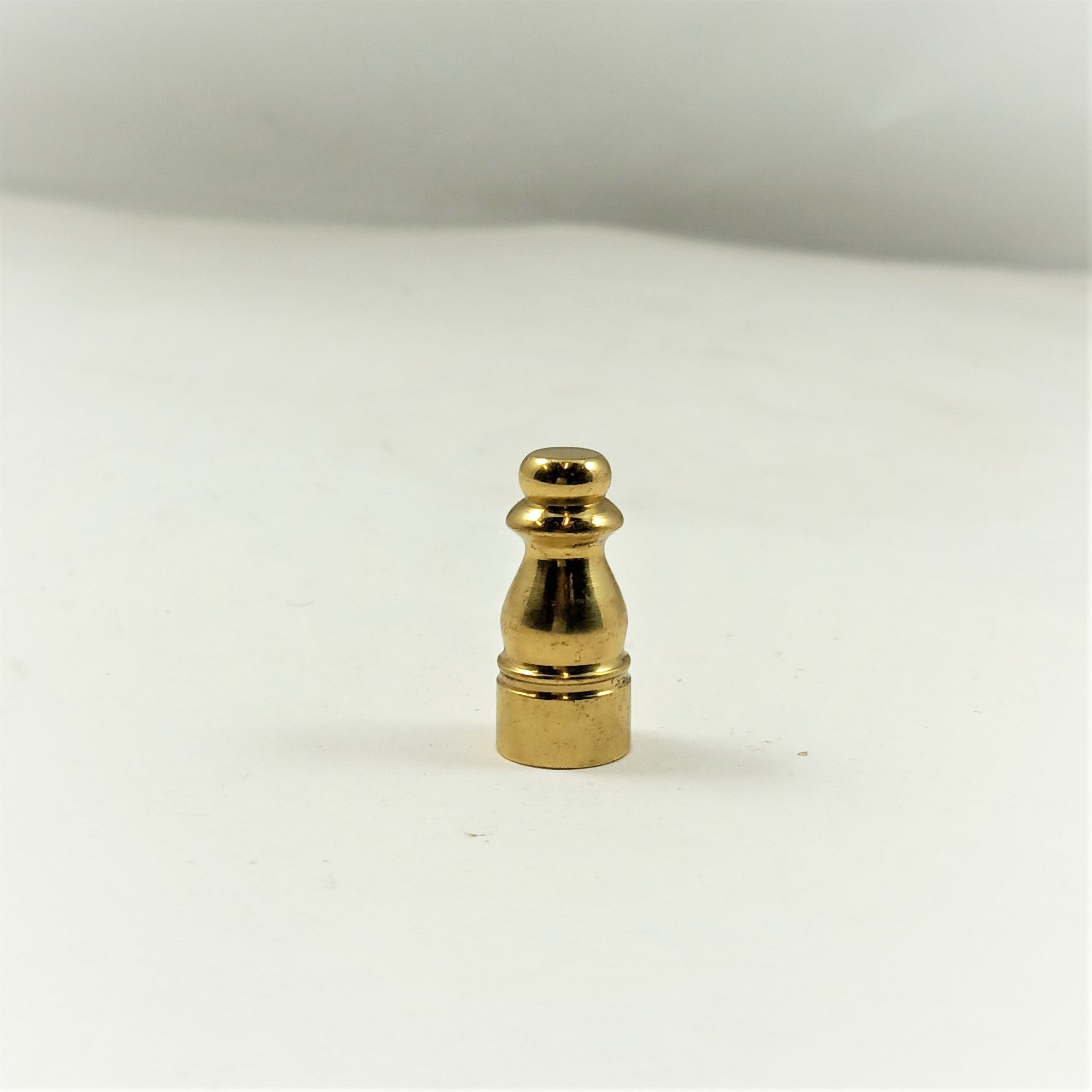 1-1/8" Brass Finial - Female 1/8 IP - Burnished & Lacquered