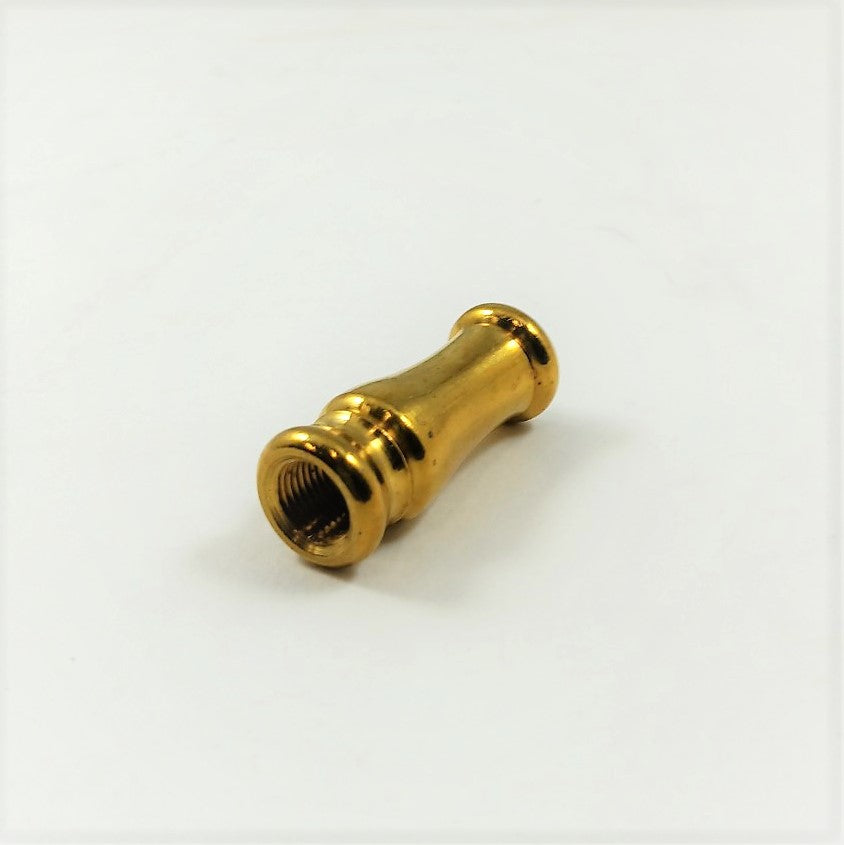 1-1/2" Turned Brass Neck Tapped 1/8 IPS Threading
