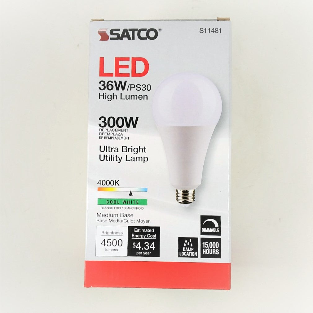 36W Medium Base LED Bulb
