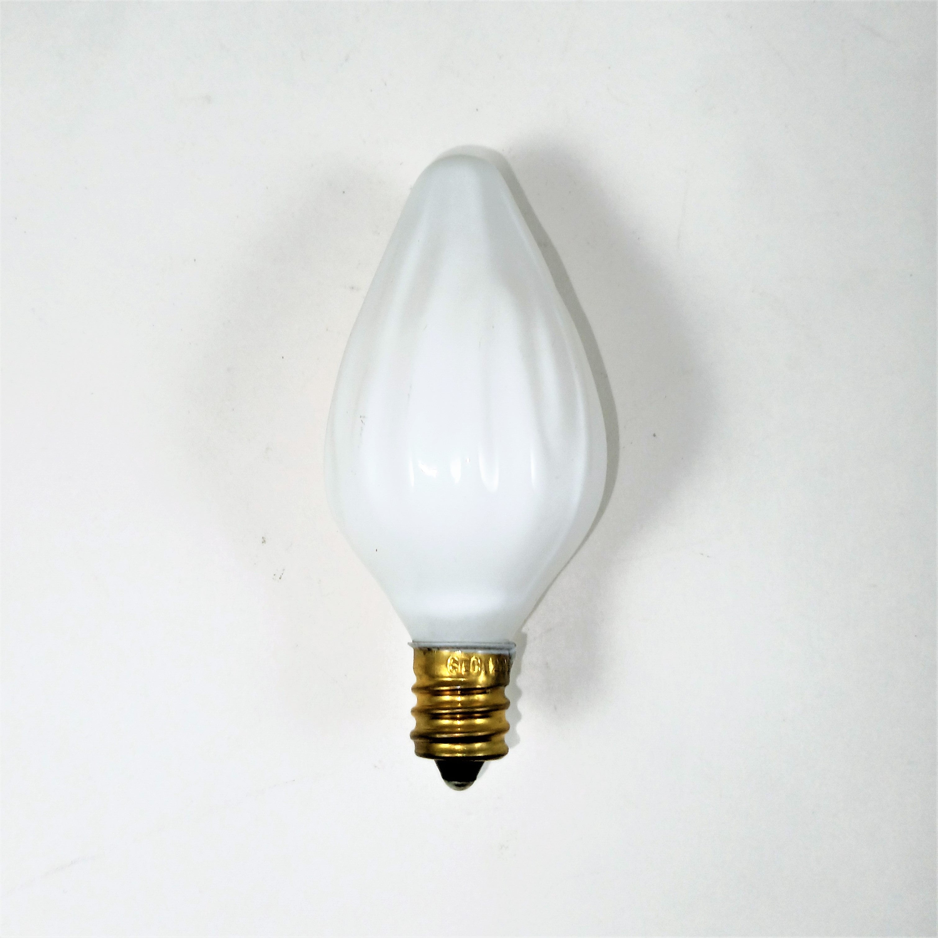 15W Candelabra Base White Decorative Bulb