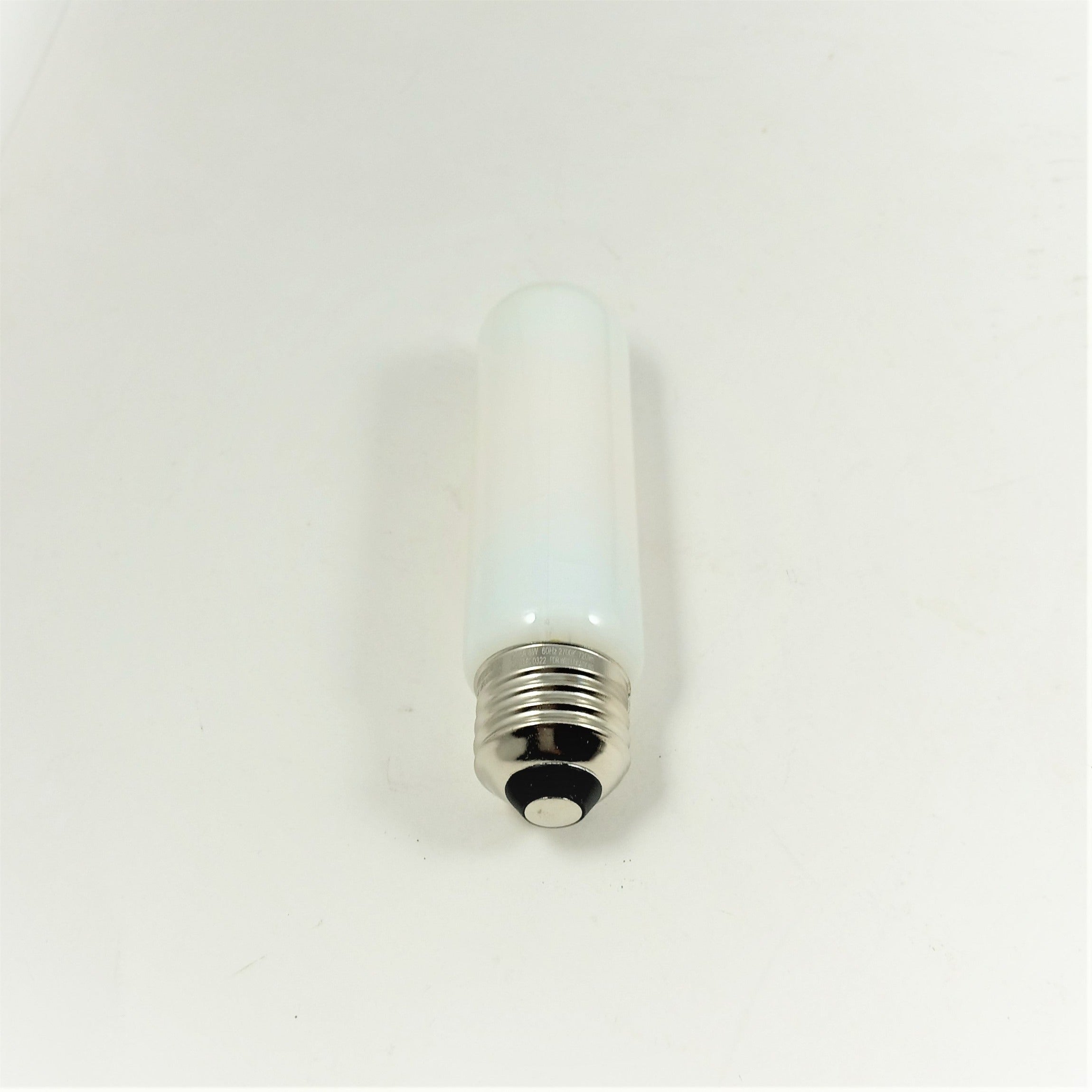 8W Medium Base Frosted White Tubular Bulb 5" long