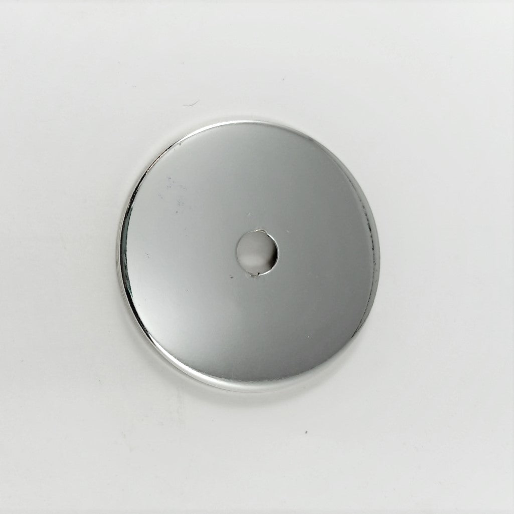2-3/4" Steel Round Check Plate - Chrome - Center Hole Slips 1/8 IPS