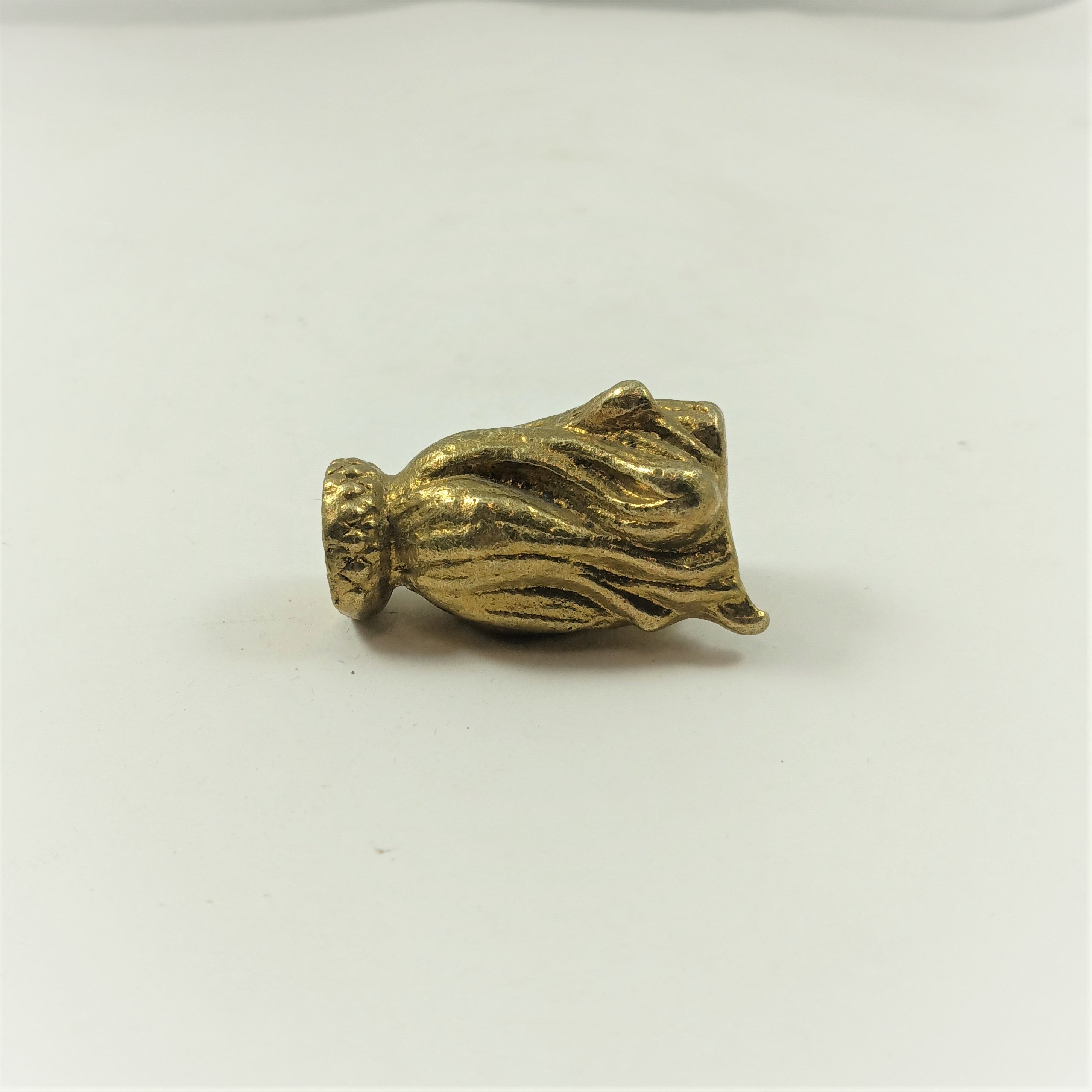 Solid Brass Bottom Finial - Female - Burnished Finish **ONLY 1 LEFT**
