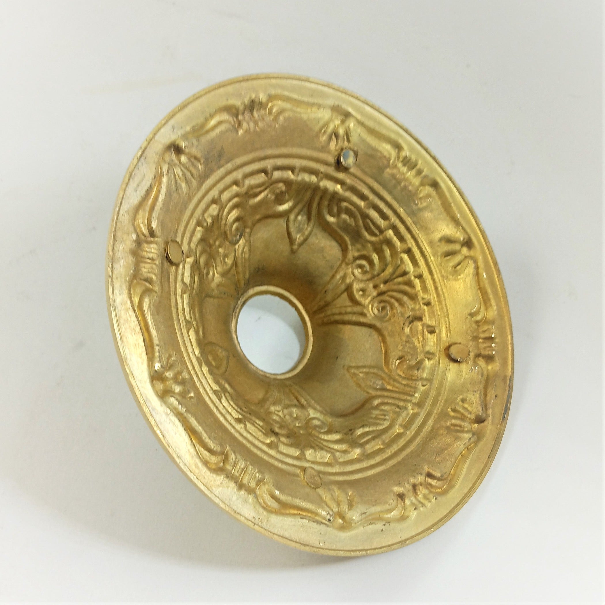 Canopy - Cast Brass Unfinished - 5-1/2" Diameter, 1-3/4" High, 1