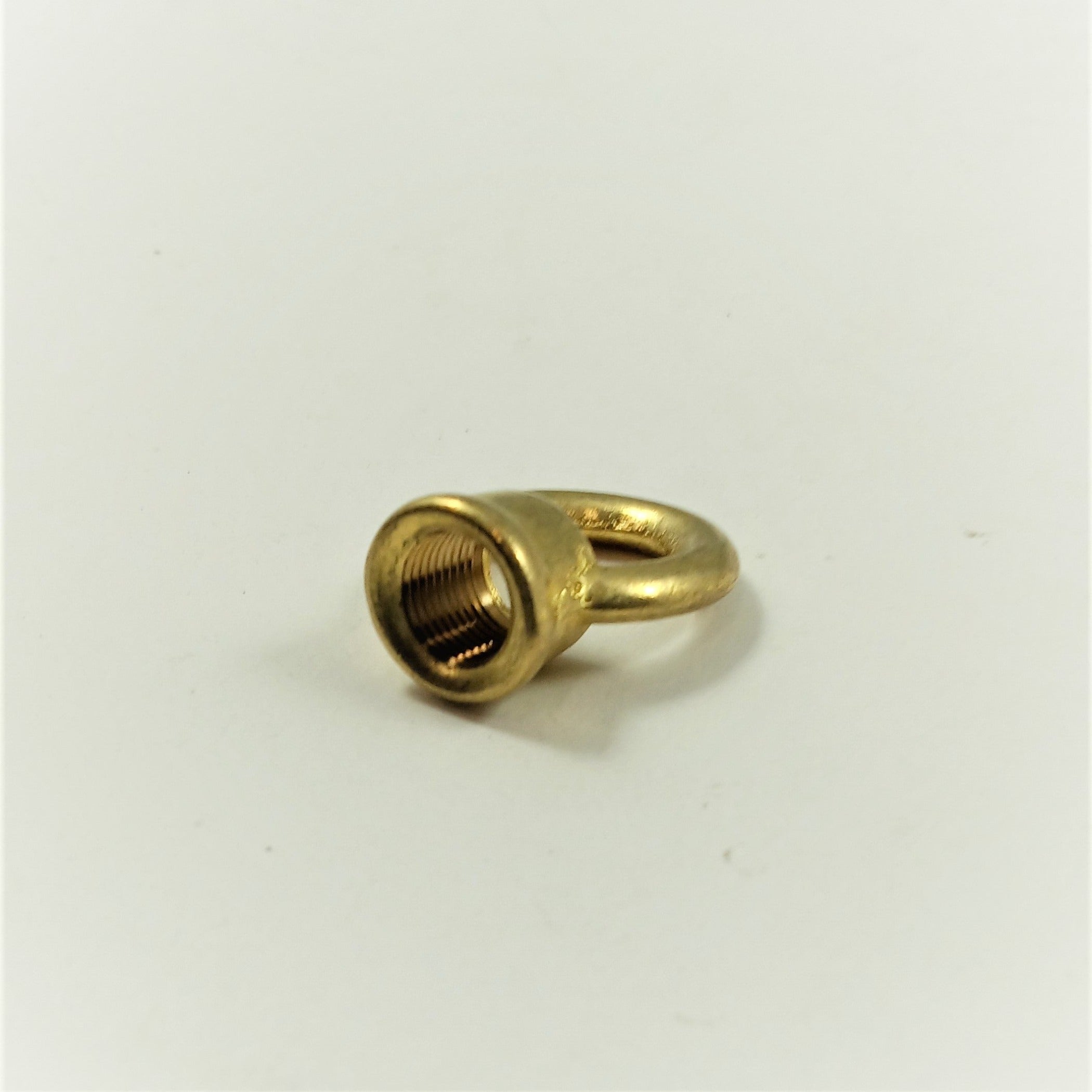 Threaded Lamp Loop Brass Loop with a Wireway and 1/8 IPS Threading – My Lamp Parts
