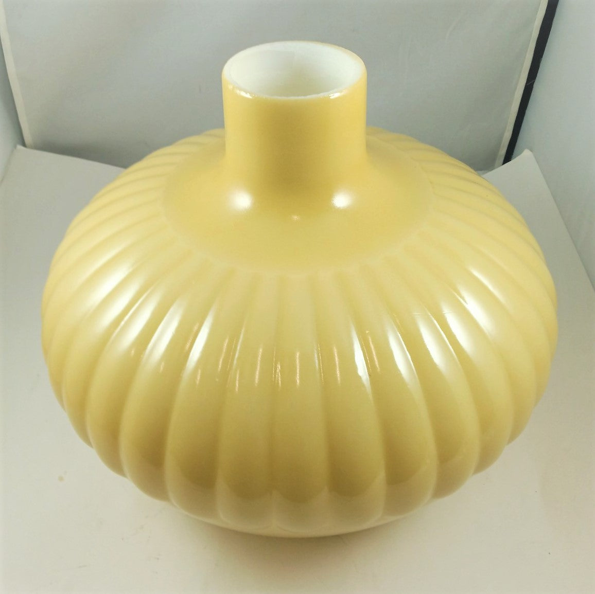 Swirled Edge Domed Torchiere Shade in NuGold.