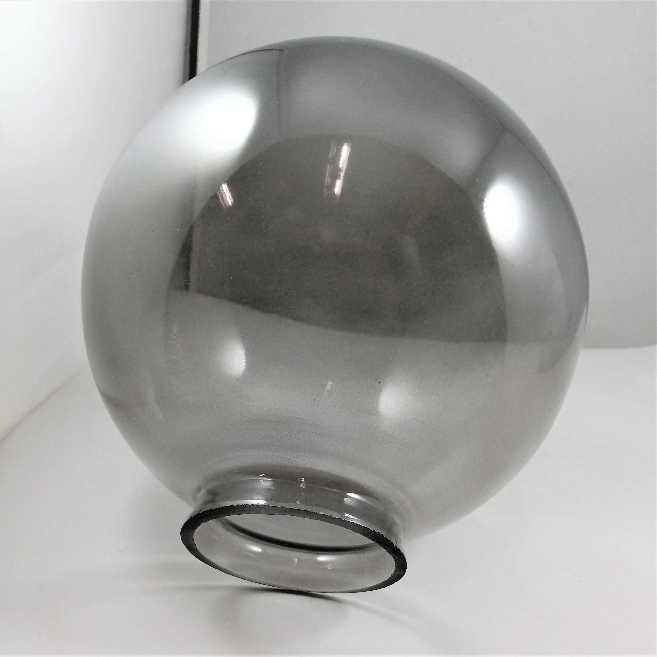 Black Ball Shade 8 inches (Transparent Glass)