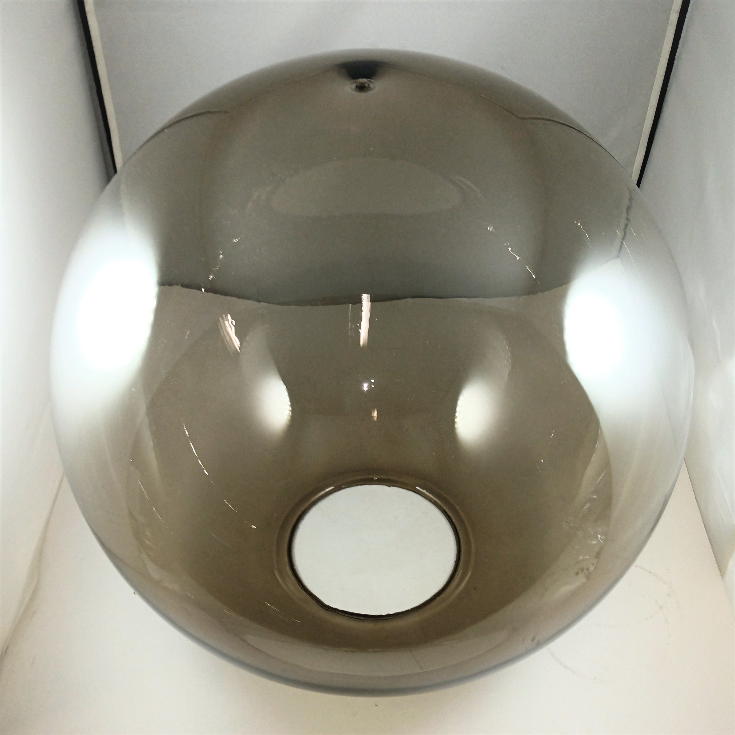16" Transparent Bronze Acrylic Plastic Globe with a 5-9/16" Hole *ONLY 2 LEFT*