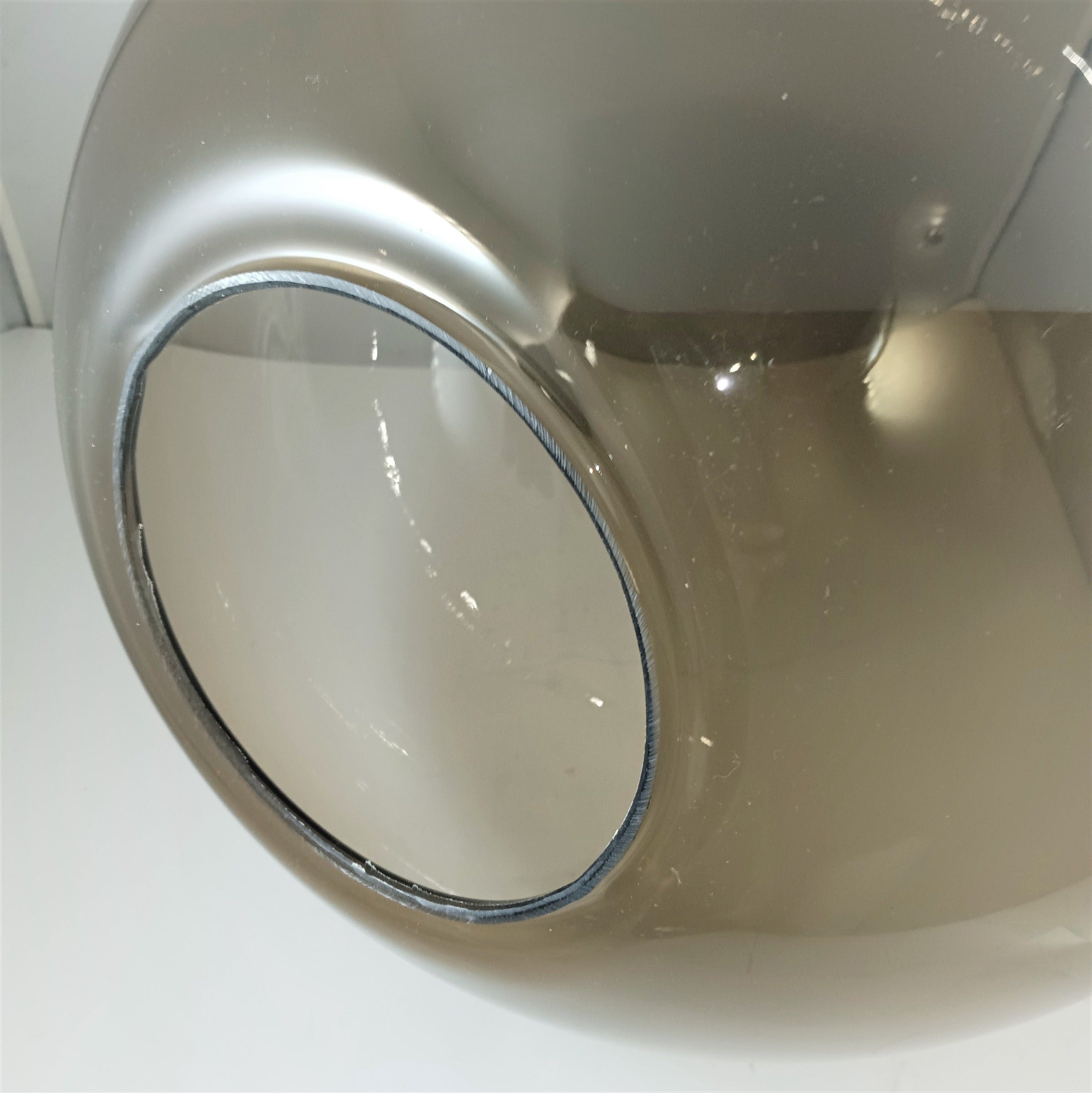 Transparent Black Globe Shade (Acrylic)