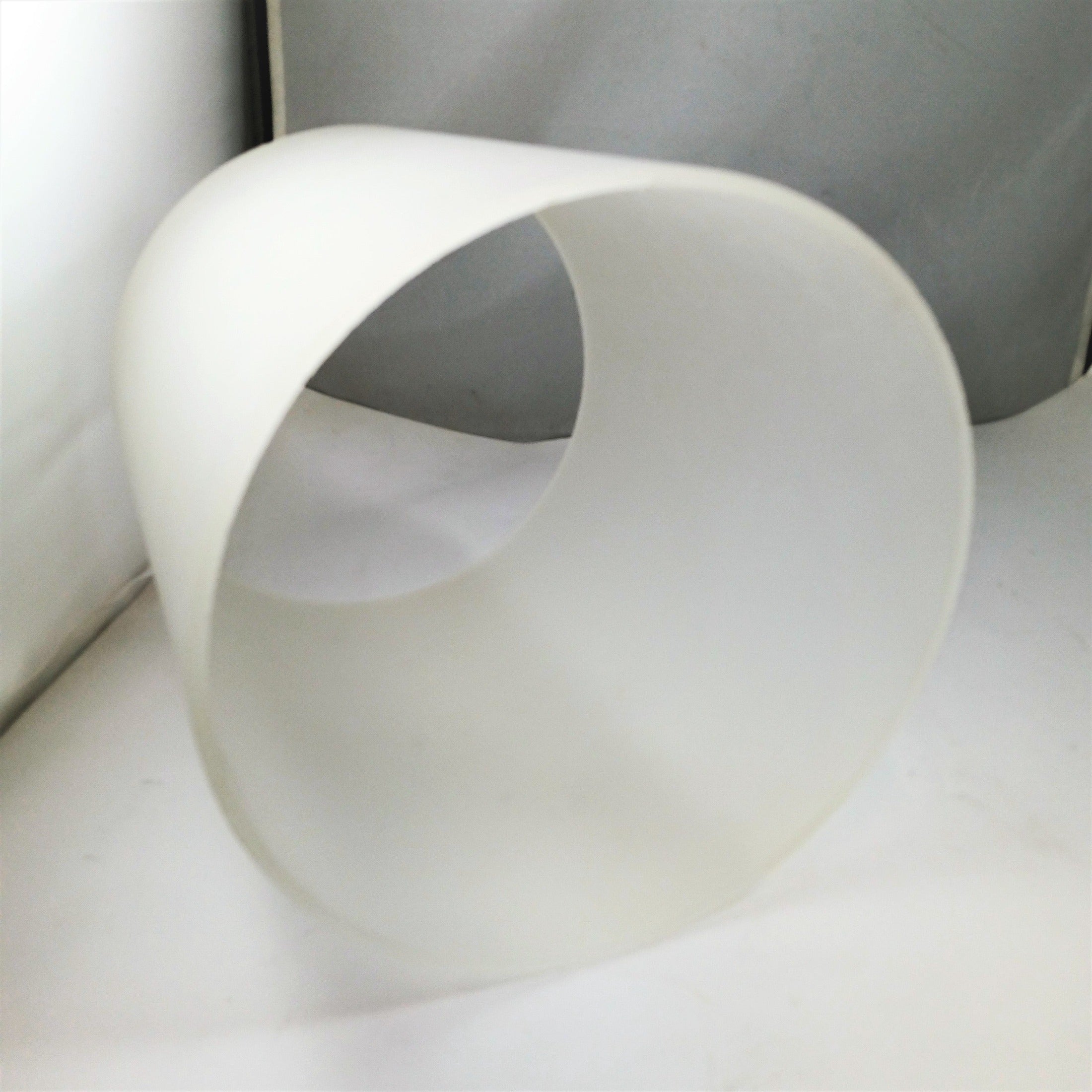 8" x 9-1/2" Frosted Cylinder - 3/16" Thick - Made in USA