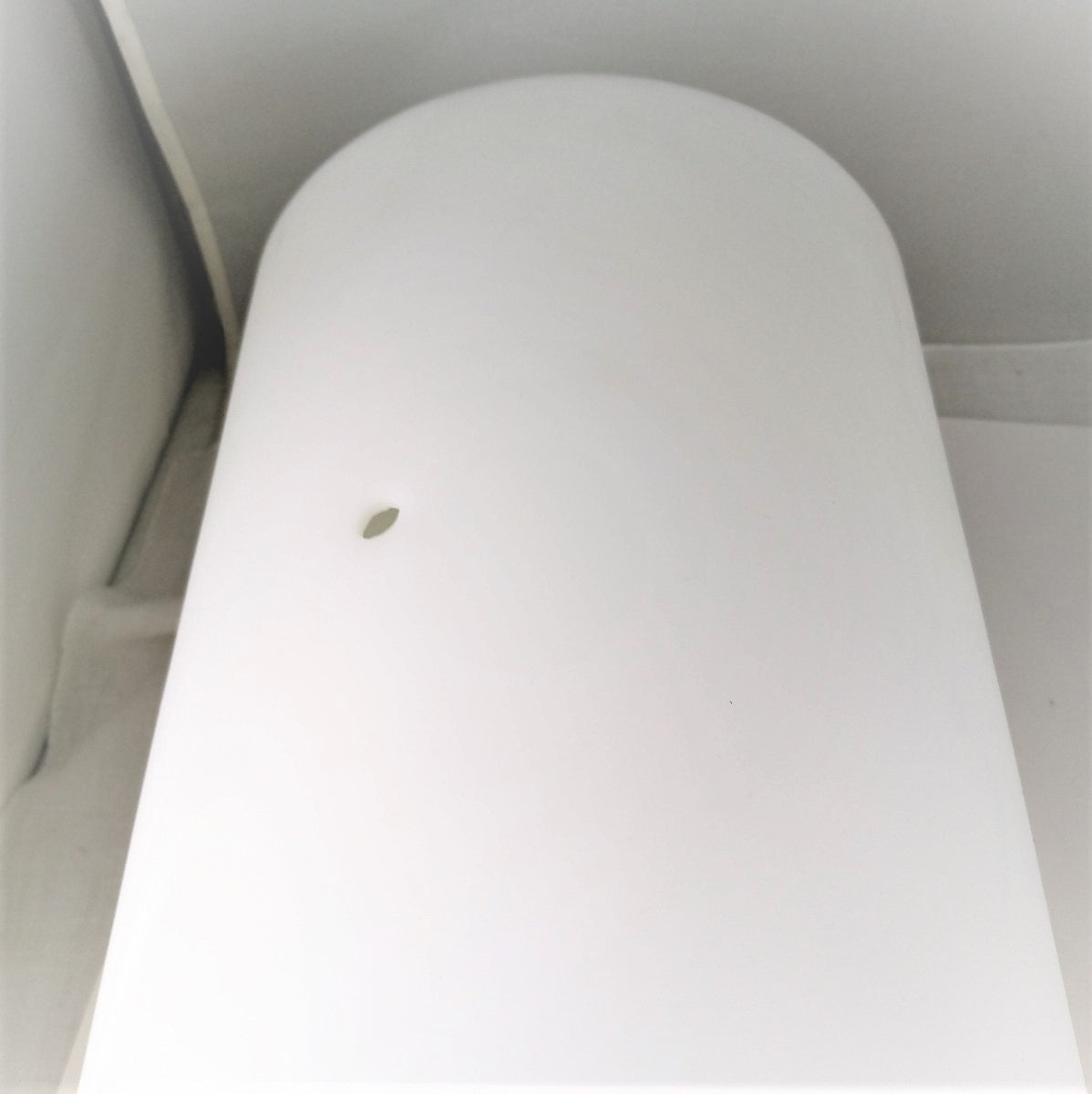 8" x 18" White Cylinder - 3/16" Thick