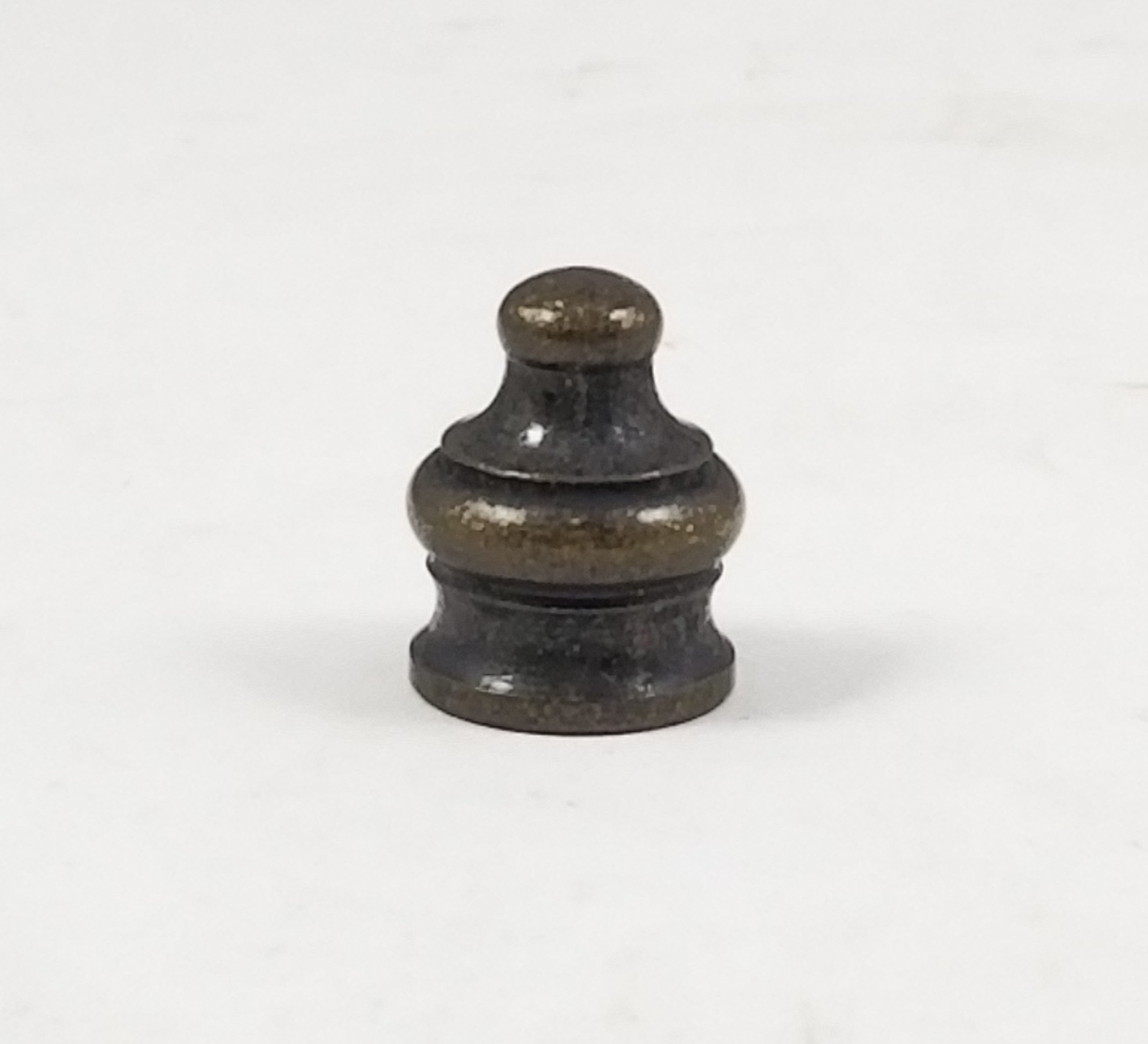 Finial - Antique Brass - Tapped 1/4"-27