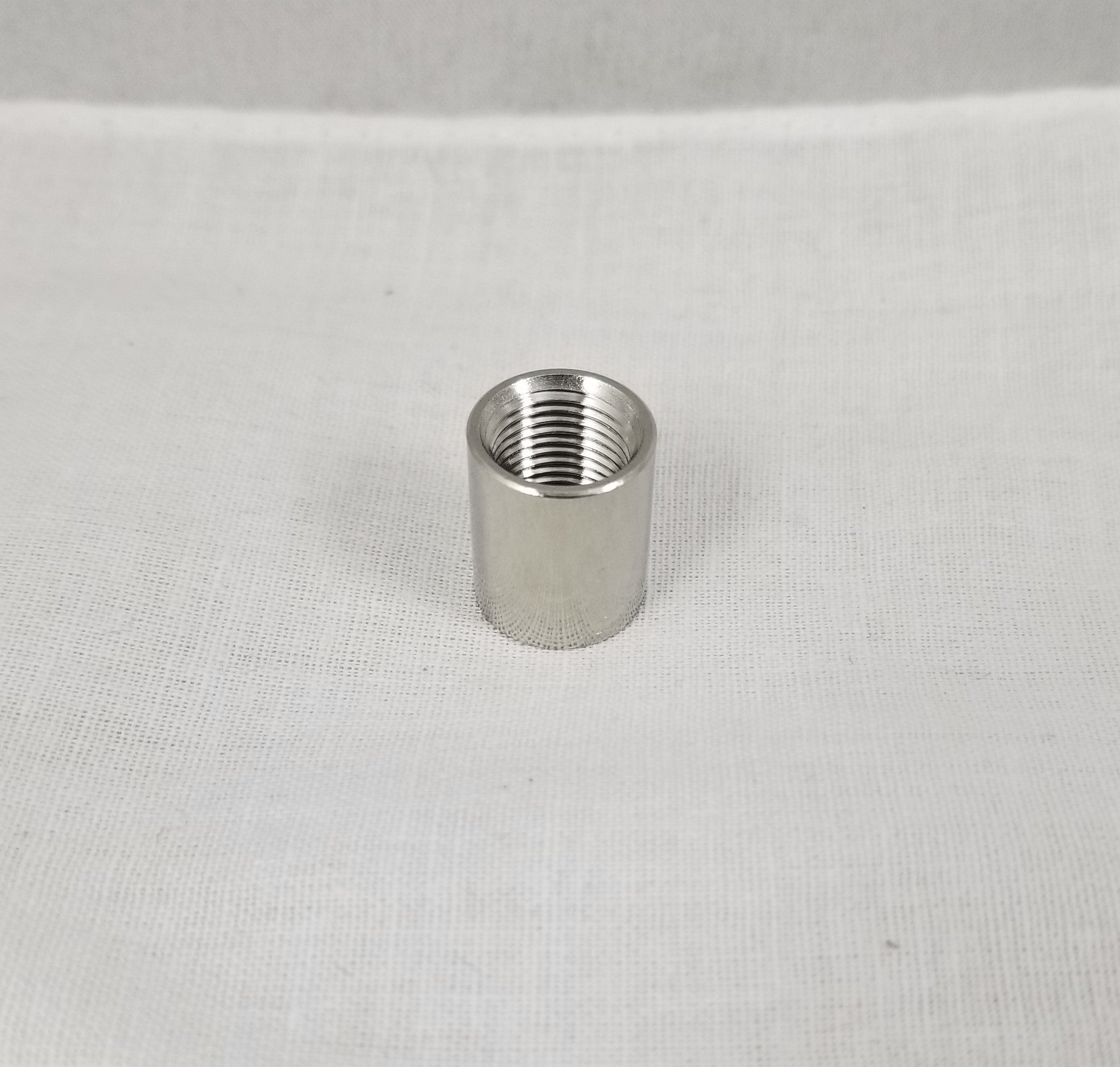 Nickel Plated Coupling Tapped 1/8 IPS