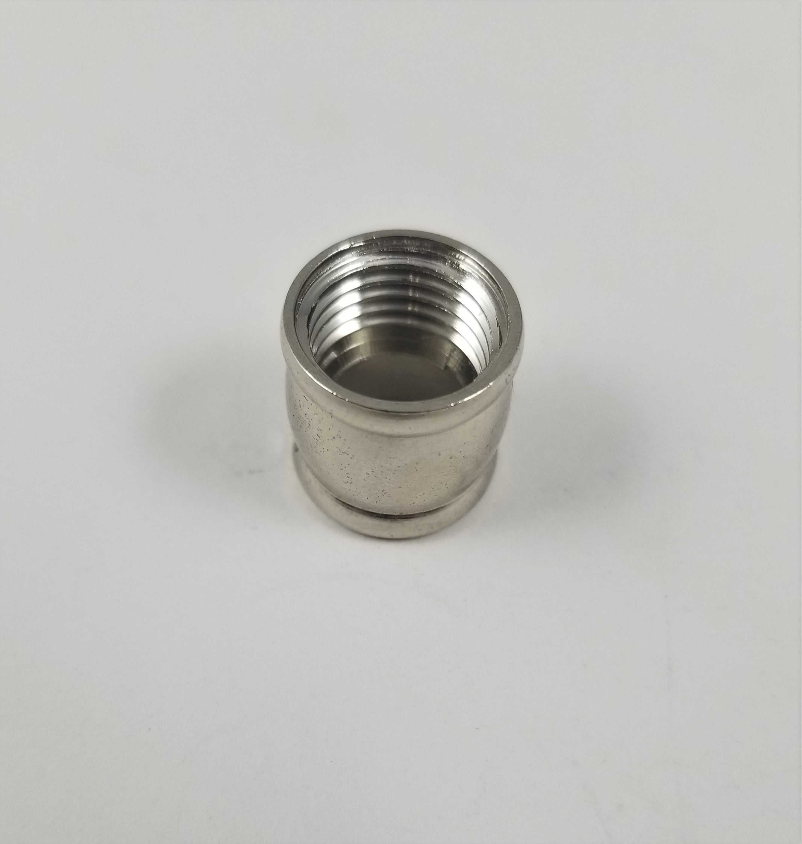 1/4 Iron Pipe Size Coupling, Slips into 1/8 IPS.