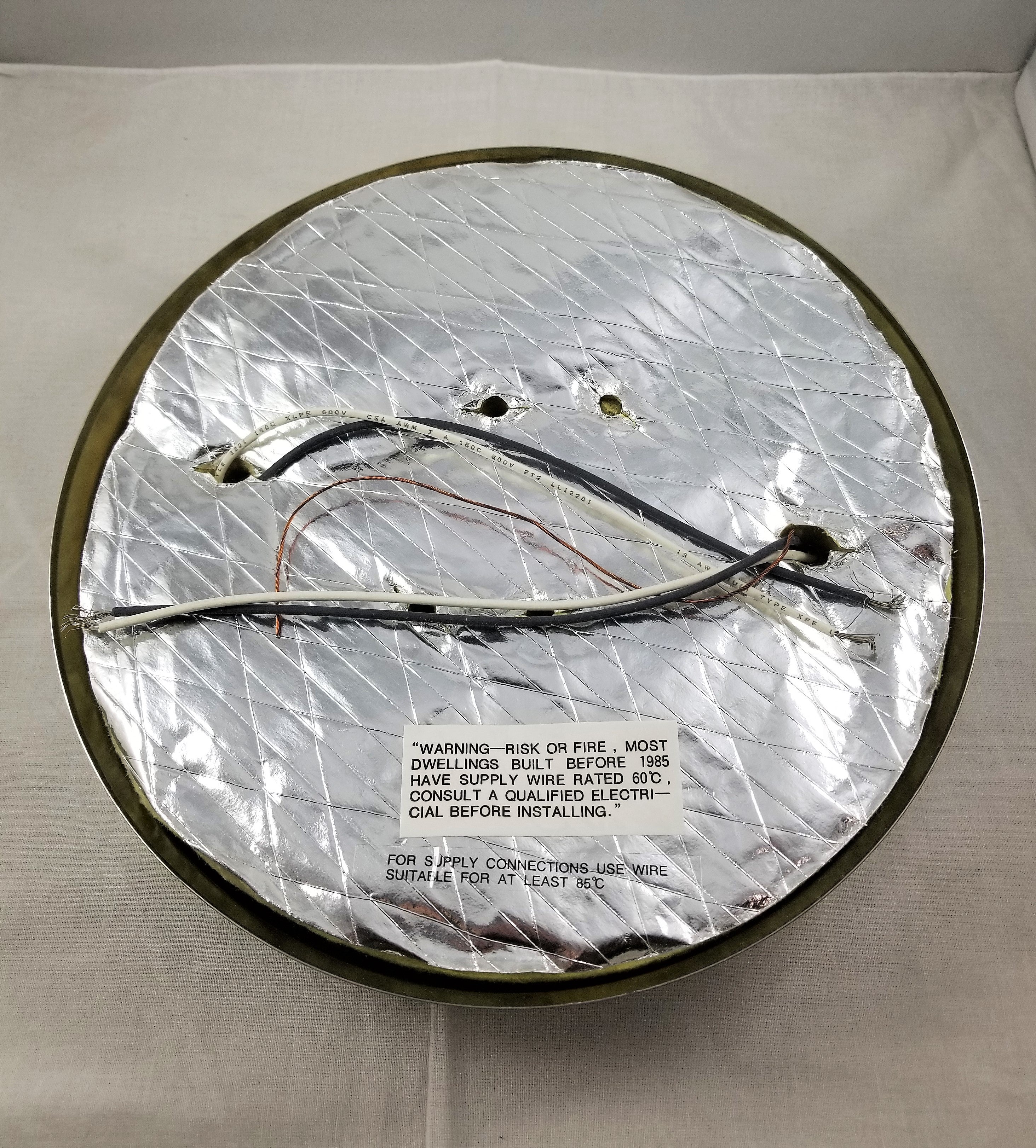 Ceiling Pan - Chrome Plated Steel 10" Fitter