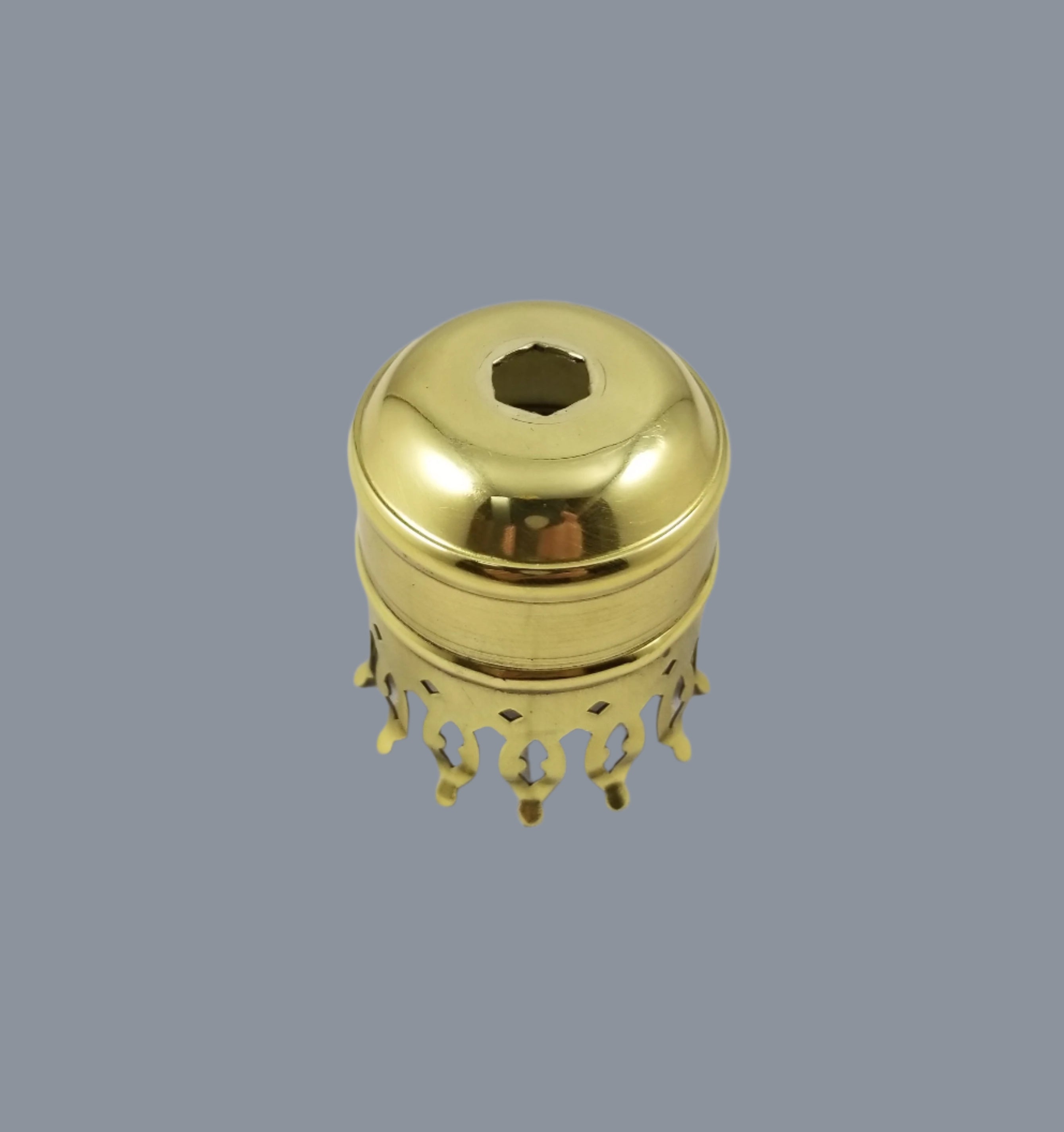 1-5/8" Brass Polished & Lacquered Chimney Holder