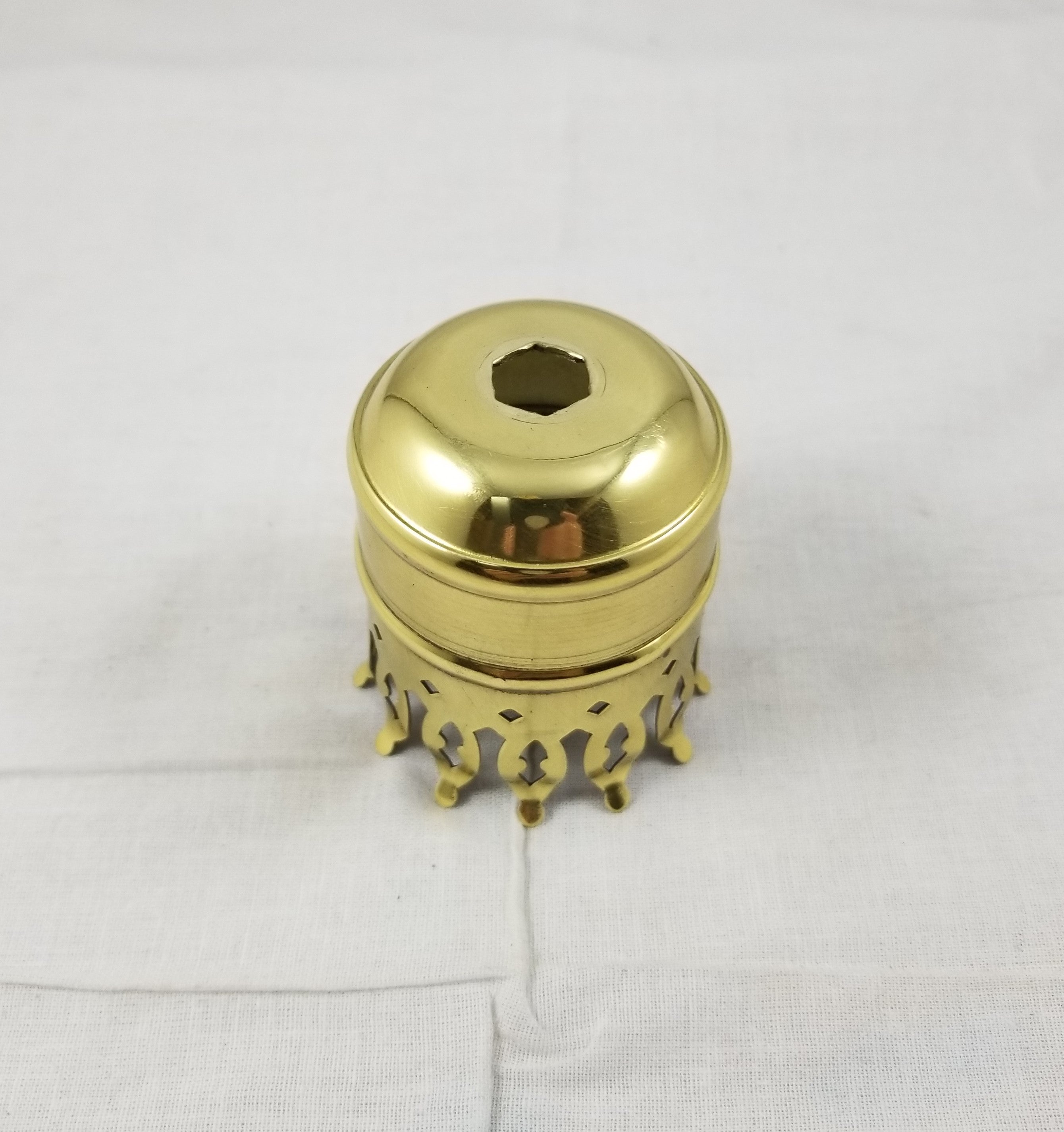 1-5/8" Brass Polished & Lacquered Chimney Holder