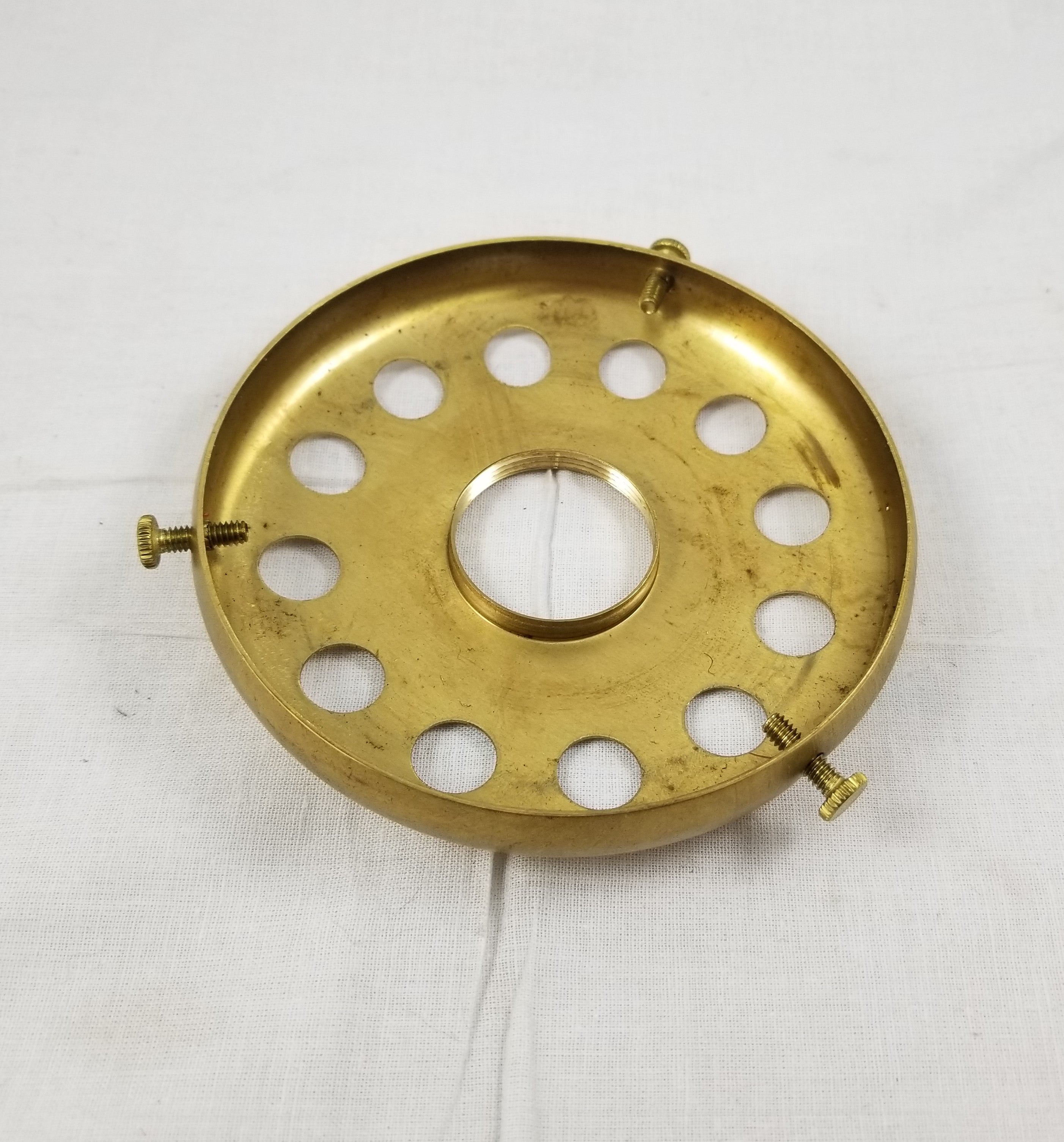 Unfinished Brass Uno Type Shade Holder for a 4" Fitter