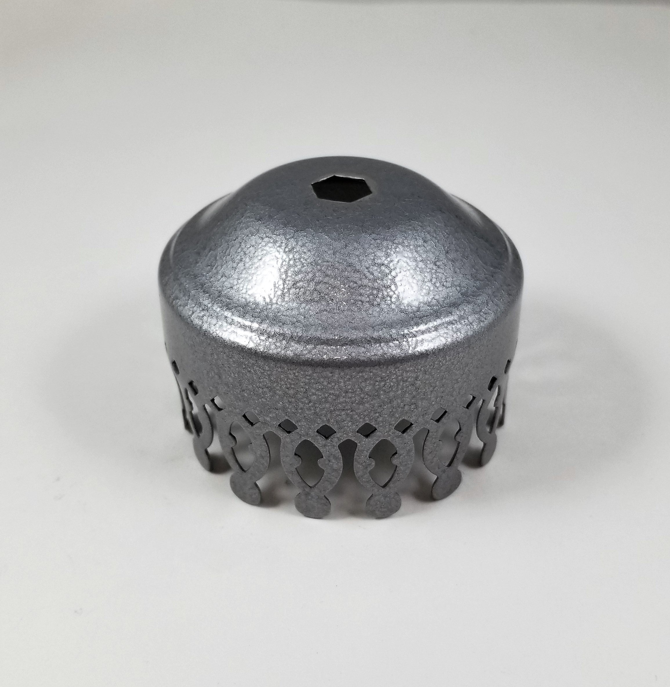 Steel - Pewter Finish - Chimney Holder for 2-5/8" Fitter