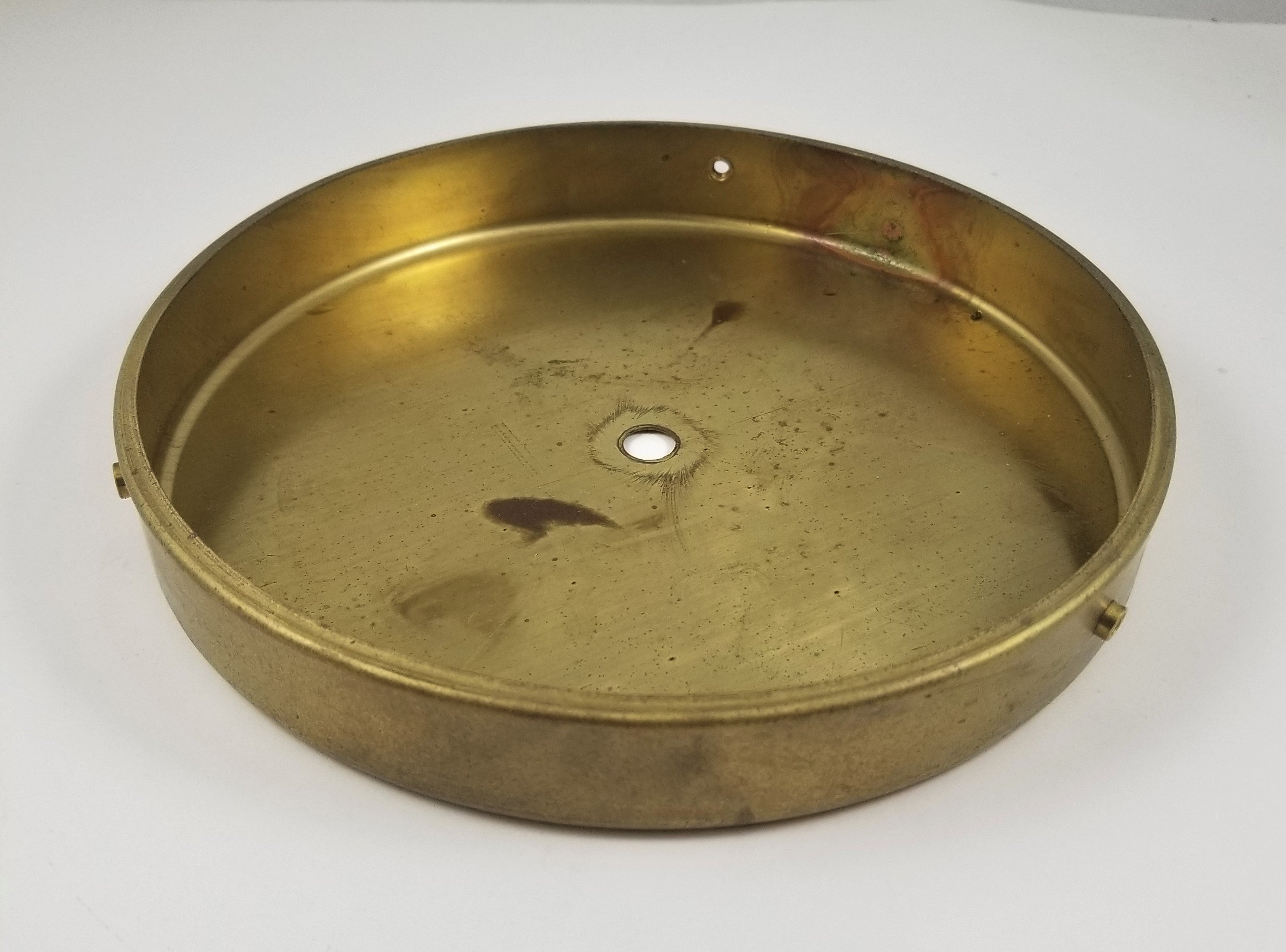 7" Unfinished Brass Holder w/ 3 screws **LIMITED QUANTITY**