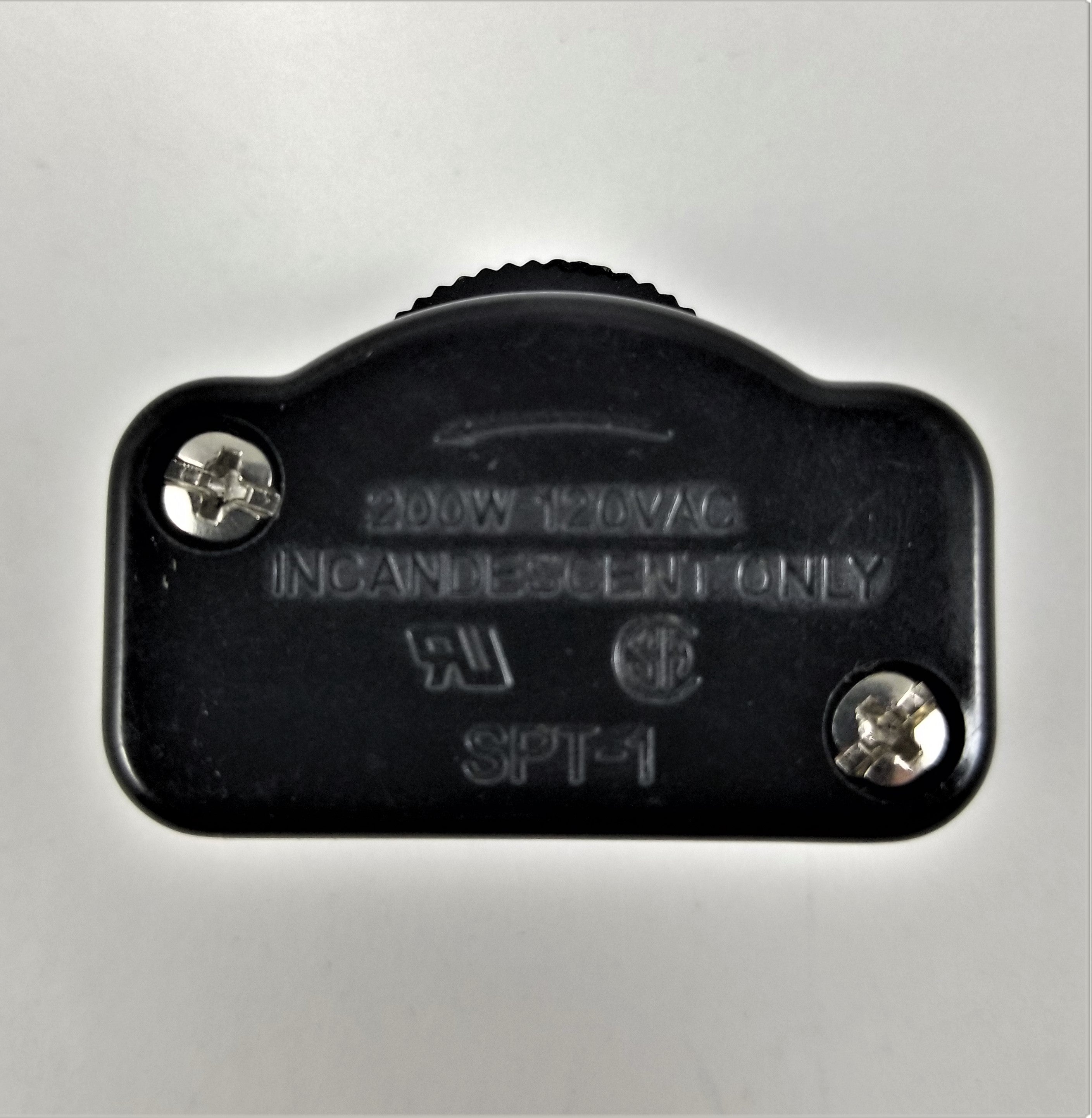 Hi-Lo Feed-Thru Cord Switch -  Black