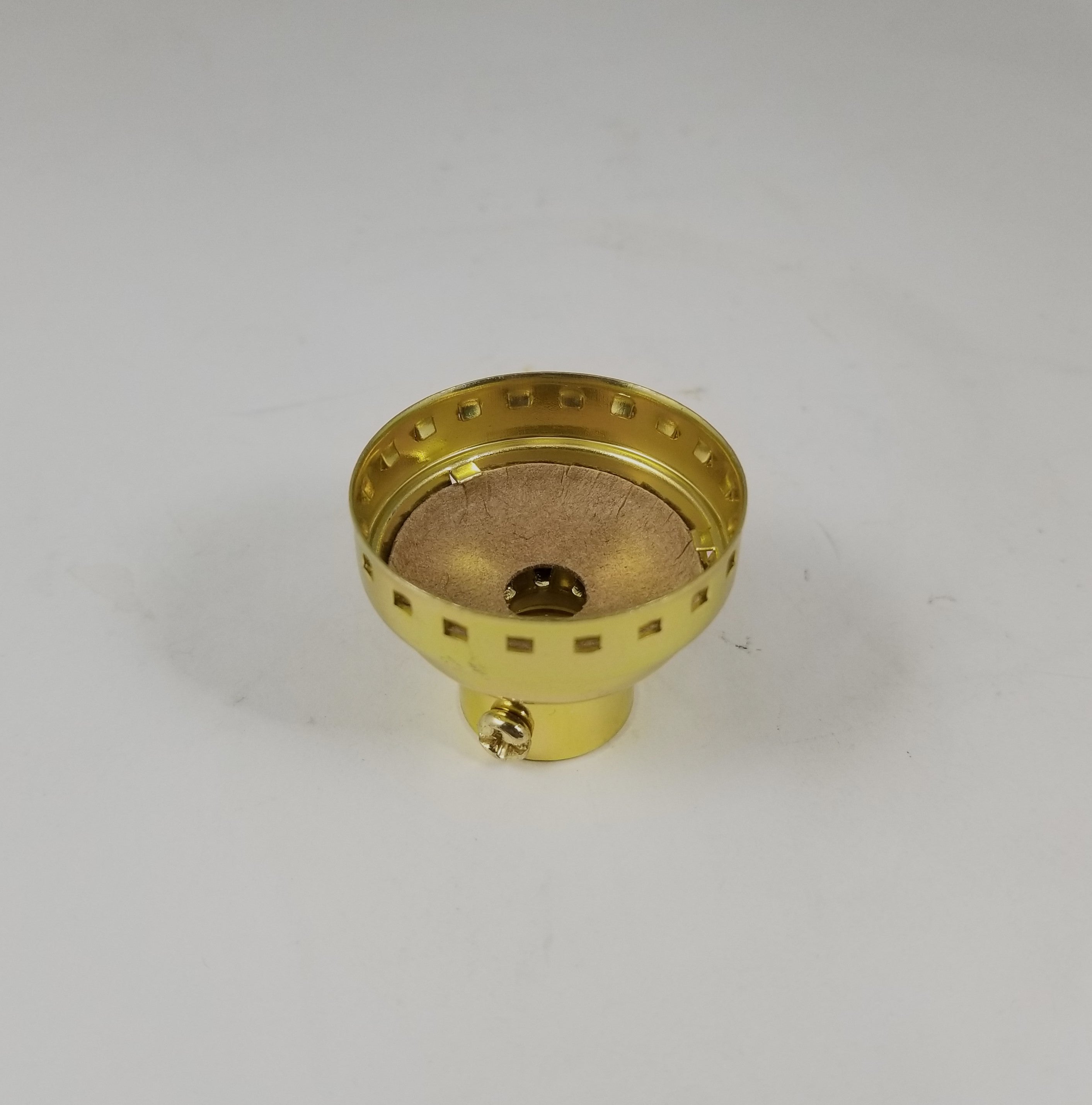Electrolier Socket Cap - 1/4 IP w/ set screw Brite Gilt