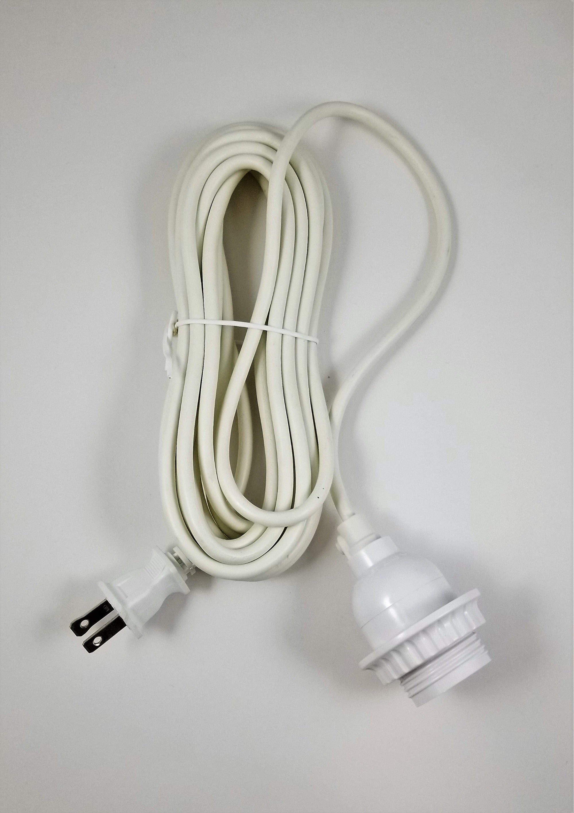 Pendant Kit - White Socket with White Cord
