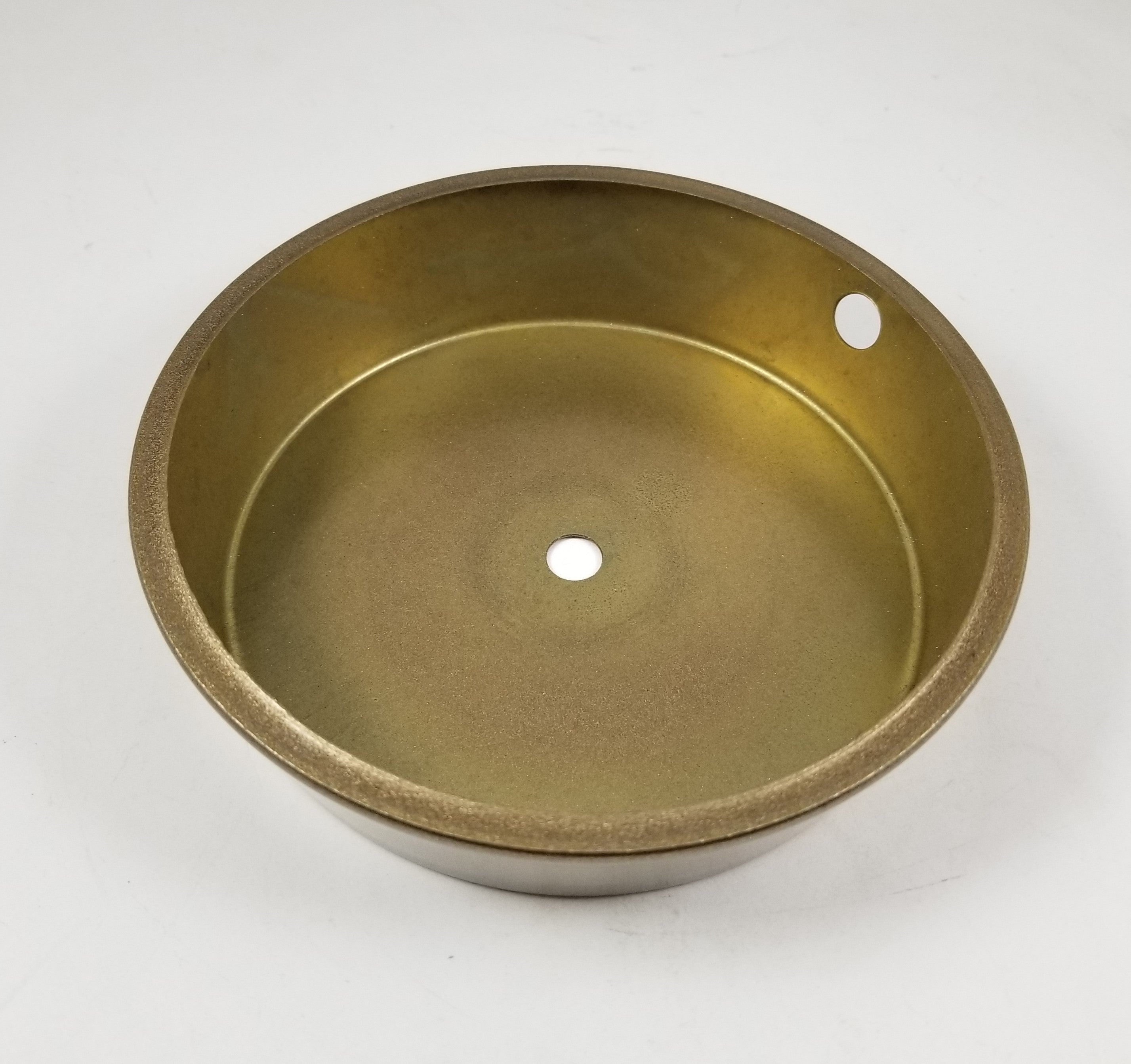 5" Steel Base - Antique Brass painted finish