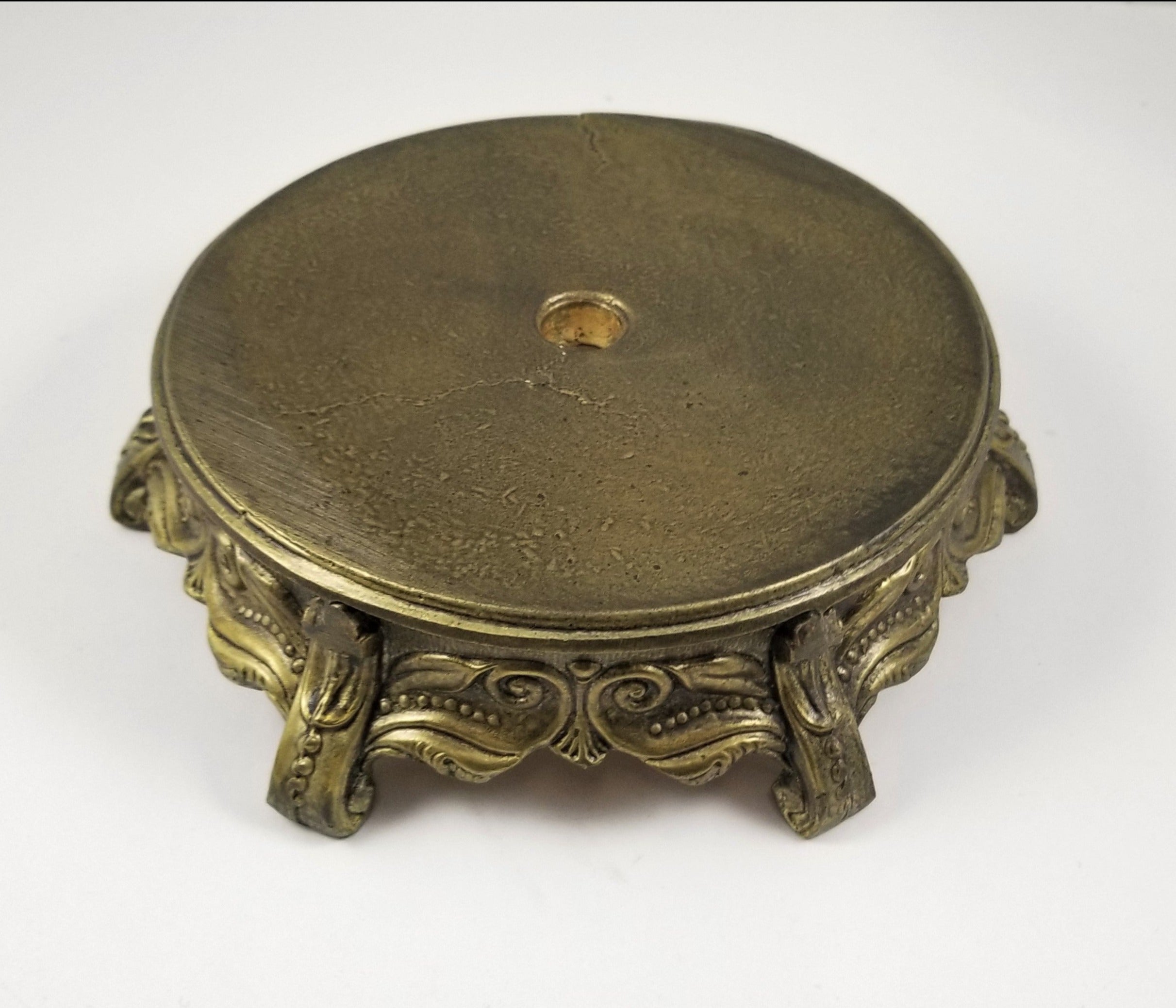 Satin Antique Brass Metal base