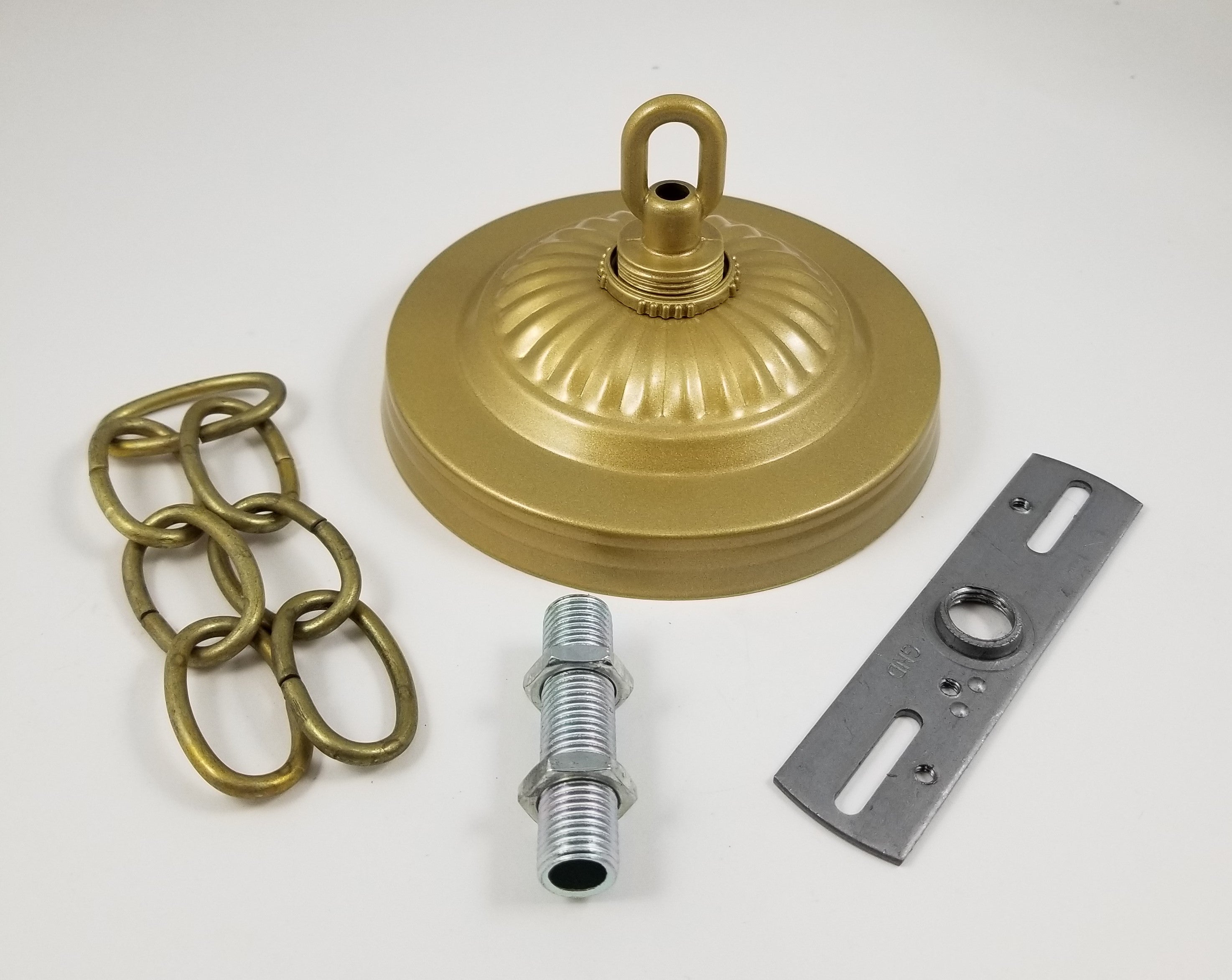 Fixture Hanger Canopy Assembly - Brushed Brass