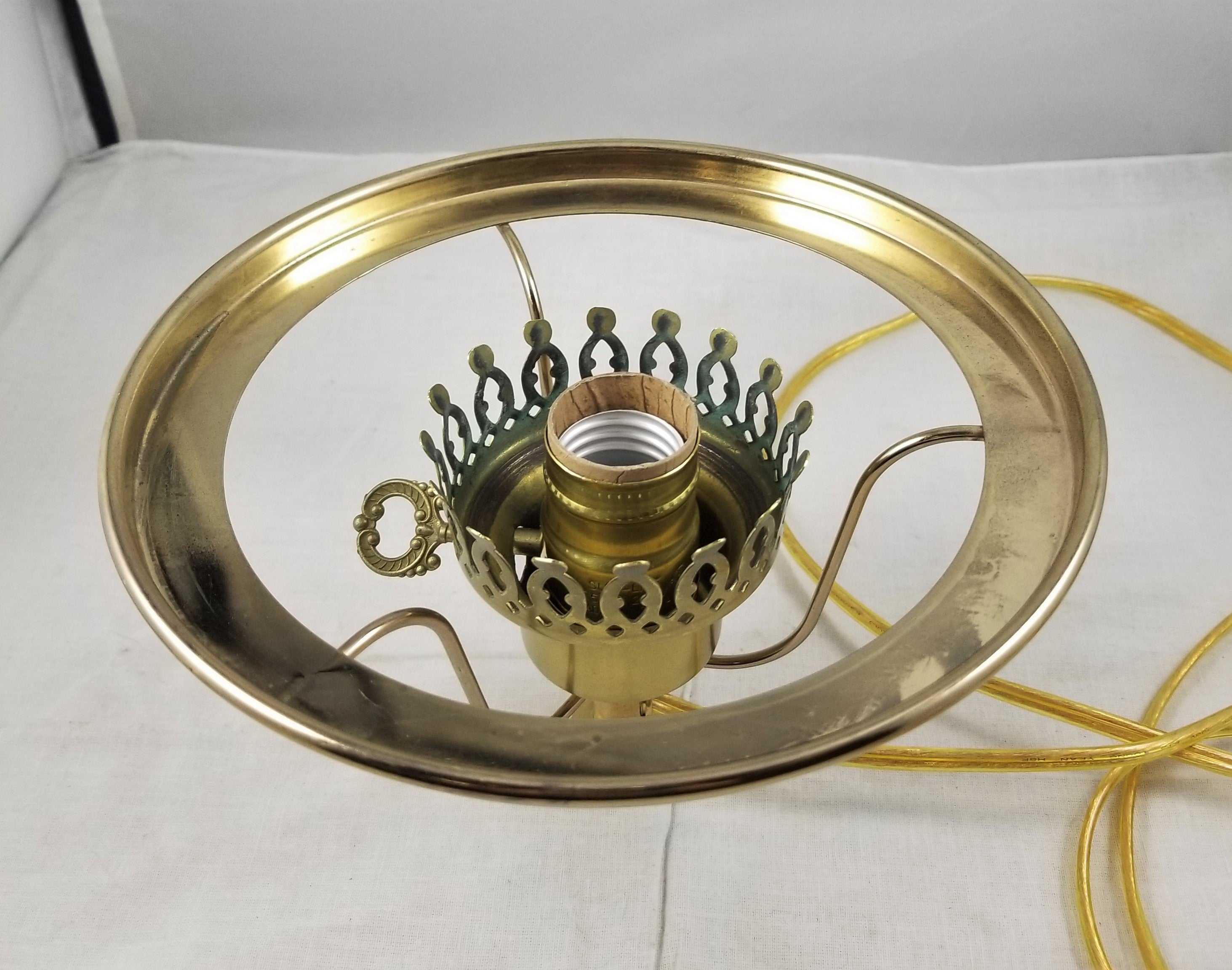 Wired Oil Lamp Converter with 7" ring