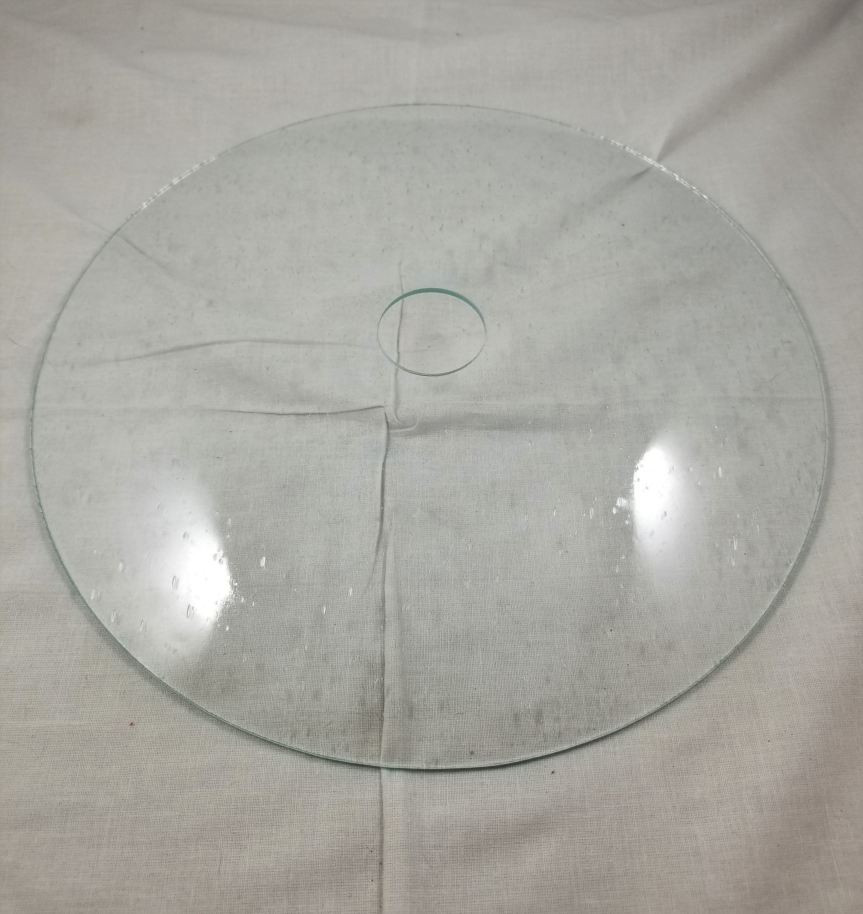 11-1/2" Clear "Seedy" Glass Pendant Shade