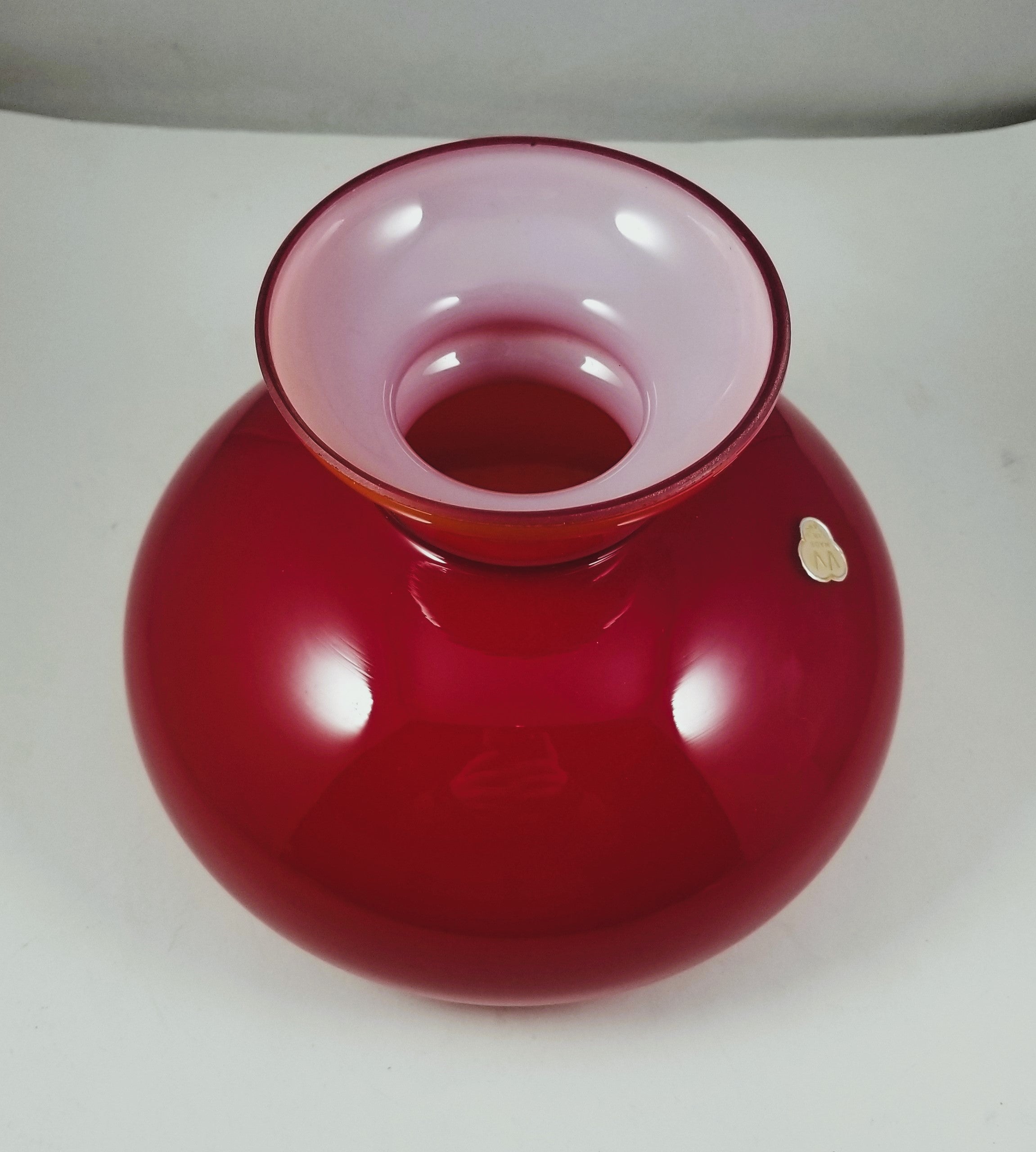 Red Cased Glass Student Shade - 7" Fitter