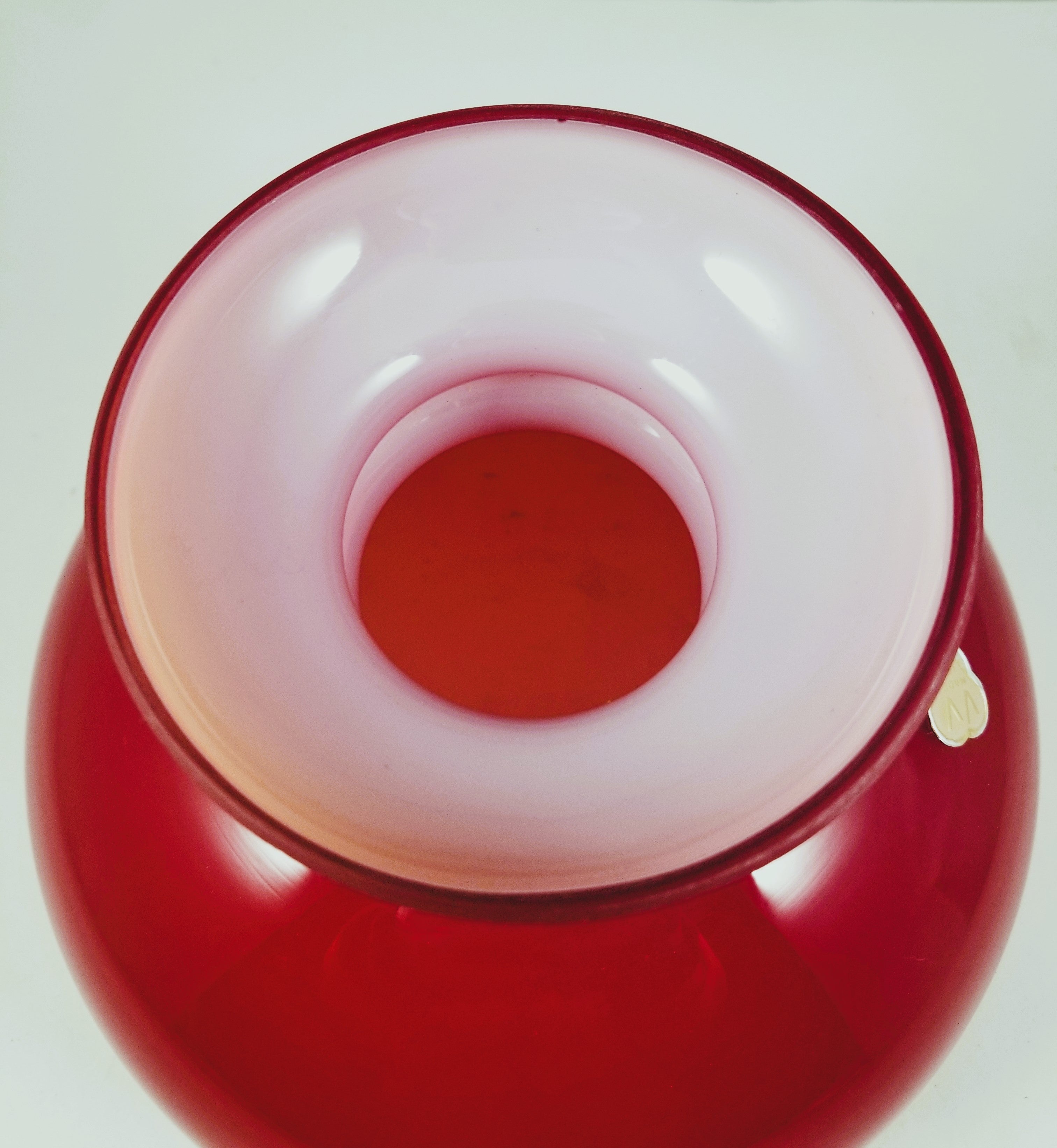 Red Cased Glass Student Shade - 7" Fitter