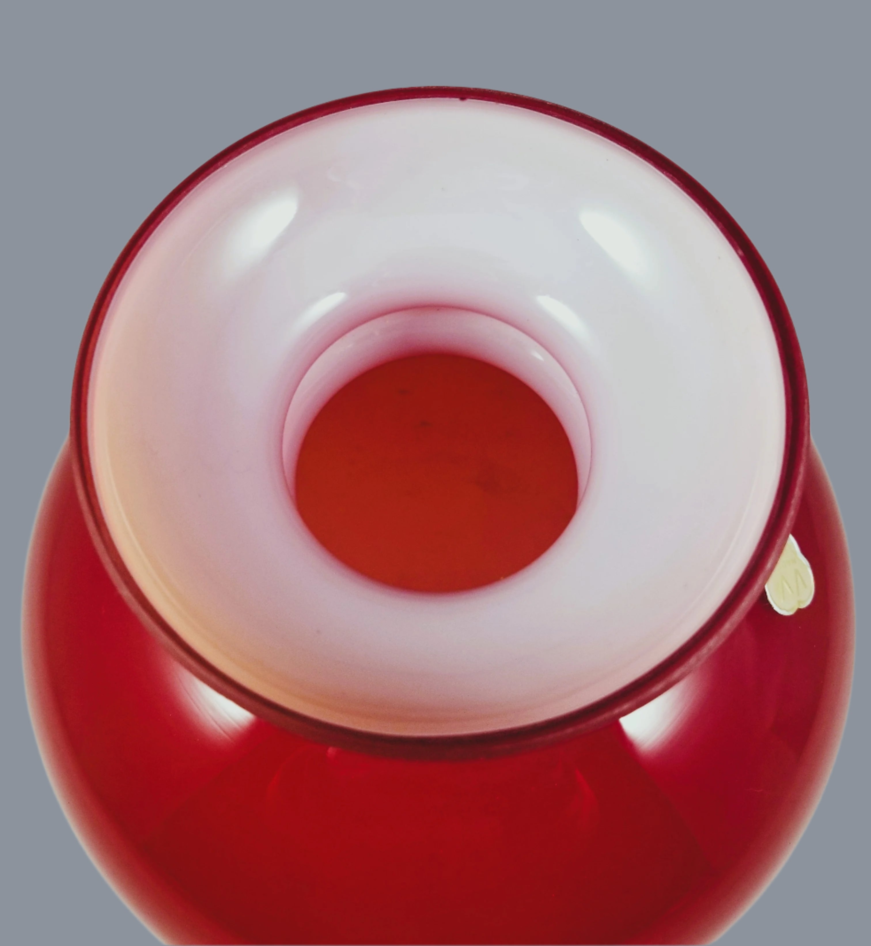 Red Cased Glass Student Shade - 7" Fitter