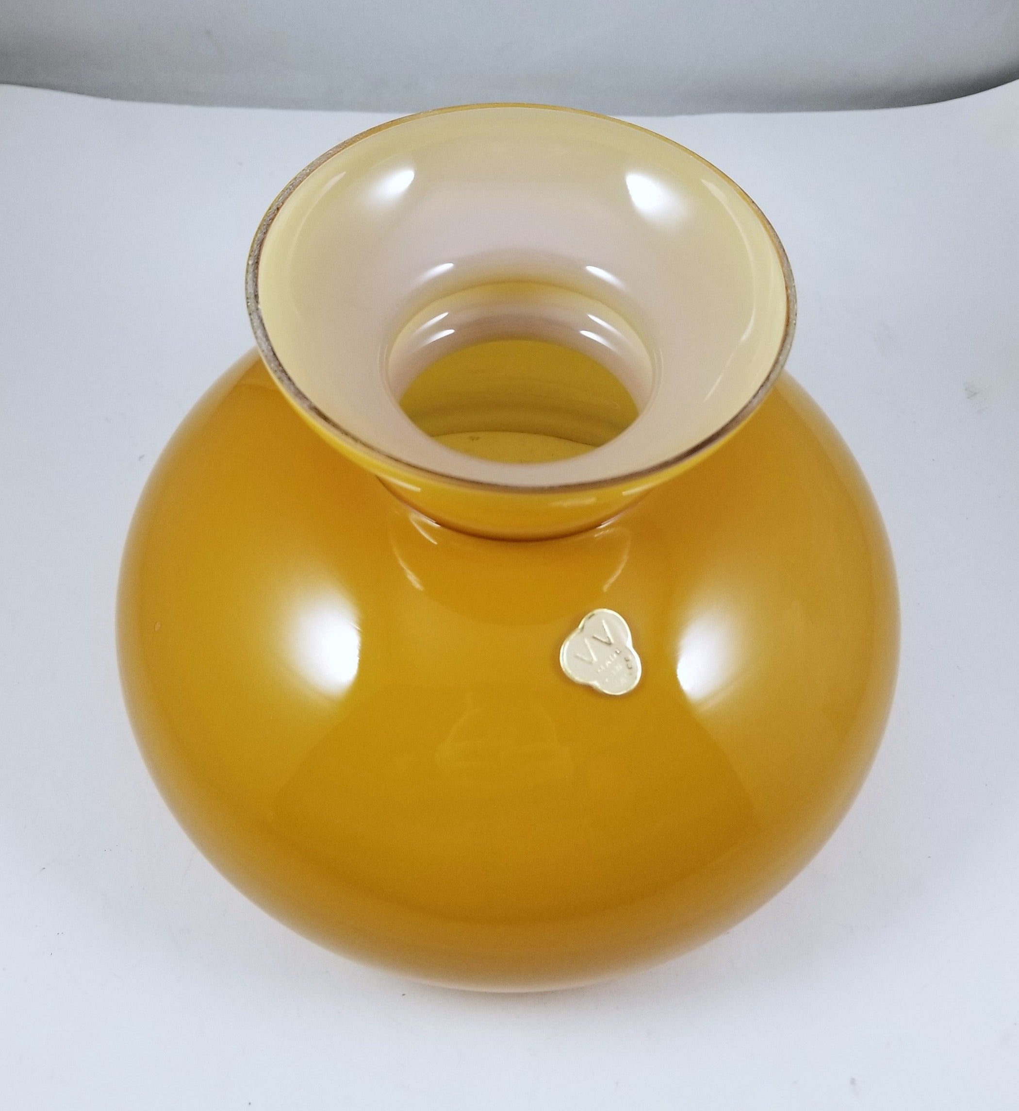 Amber Cased Glass Student Shade - 7" Fitter