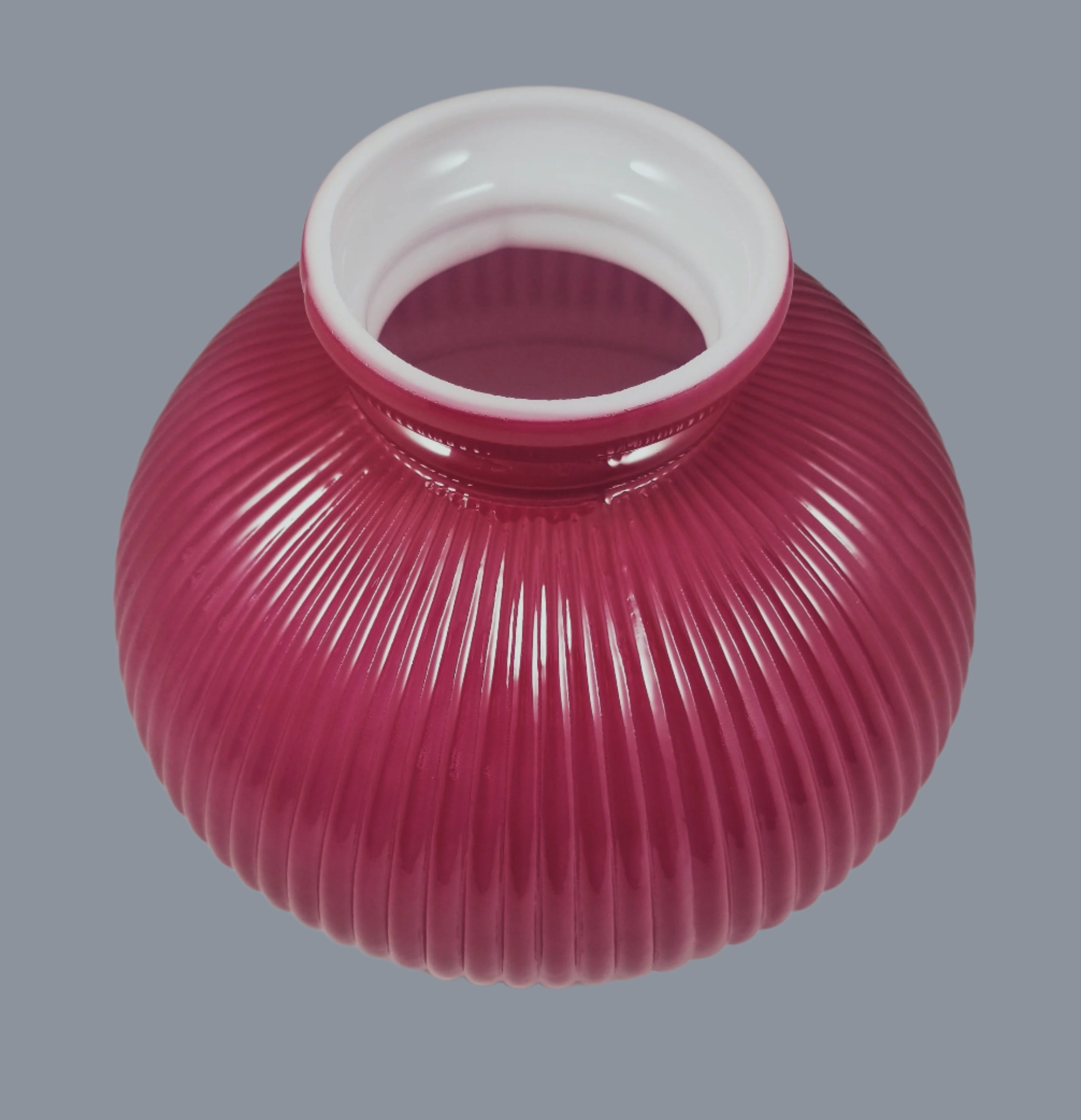 Berry Pink Ribbed Student Shade w/ 10" Fitter