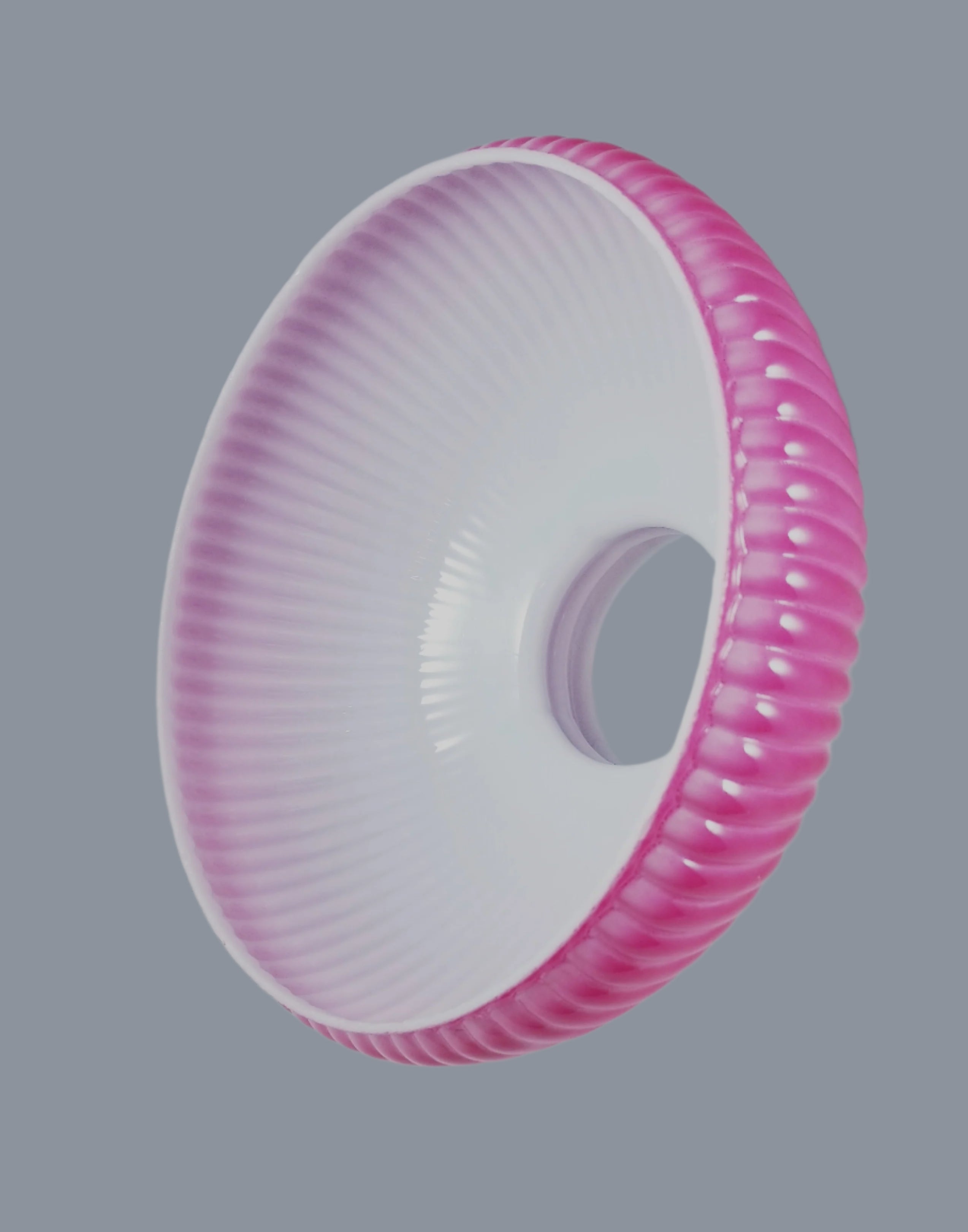 Berry Pink Ribbed Student Shade w/ 10" Fitter