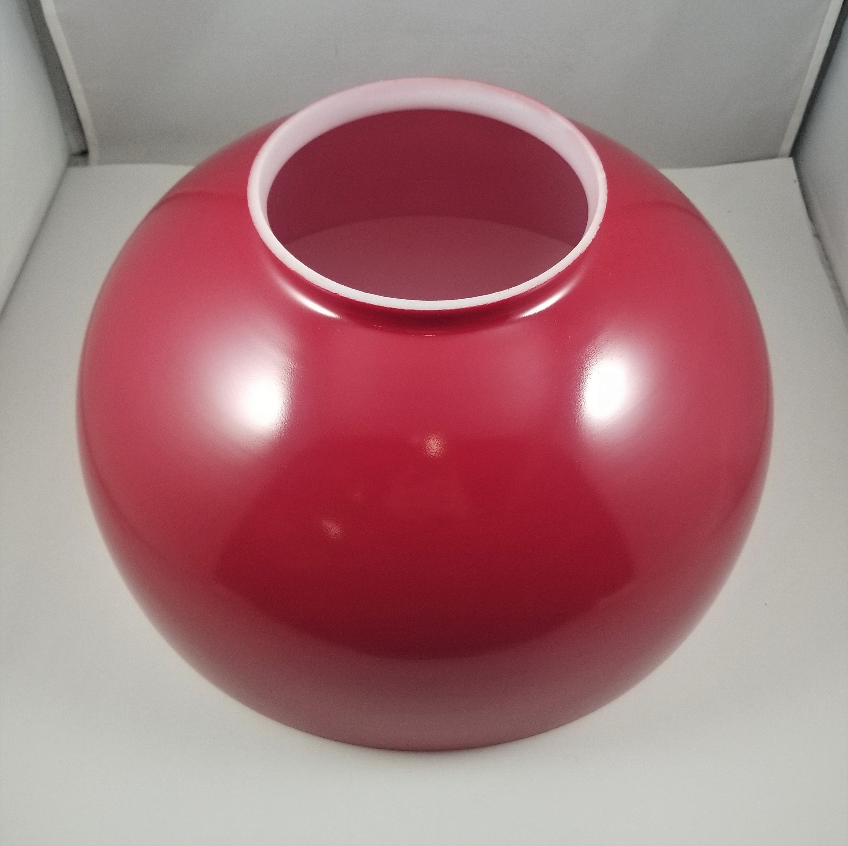 Solid Ruby Red Glass Student Shade.