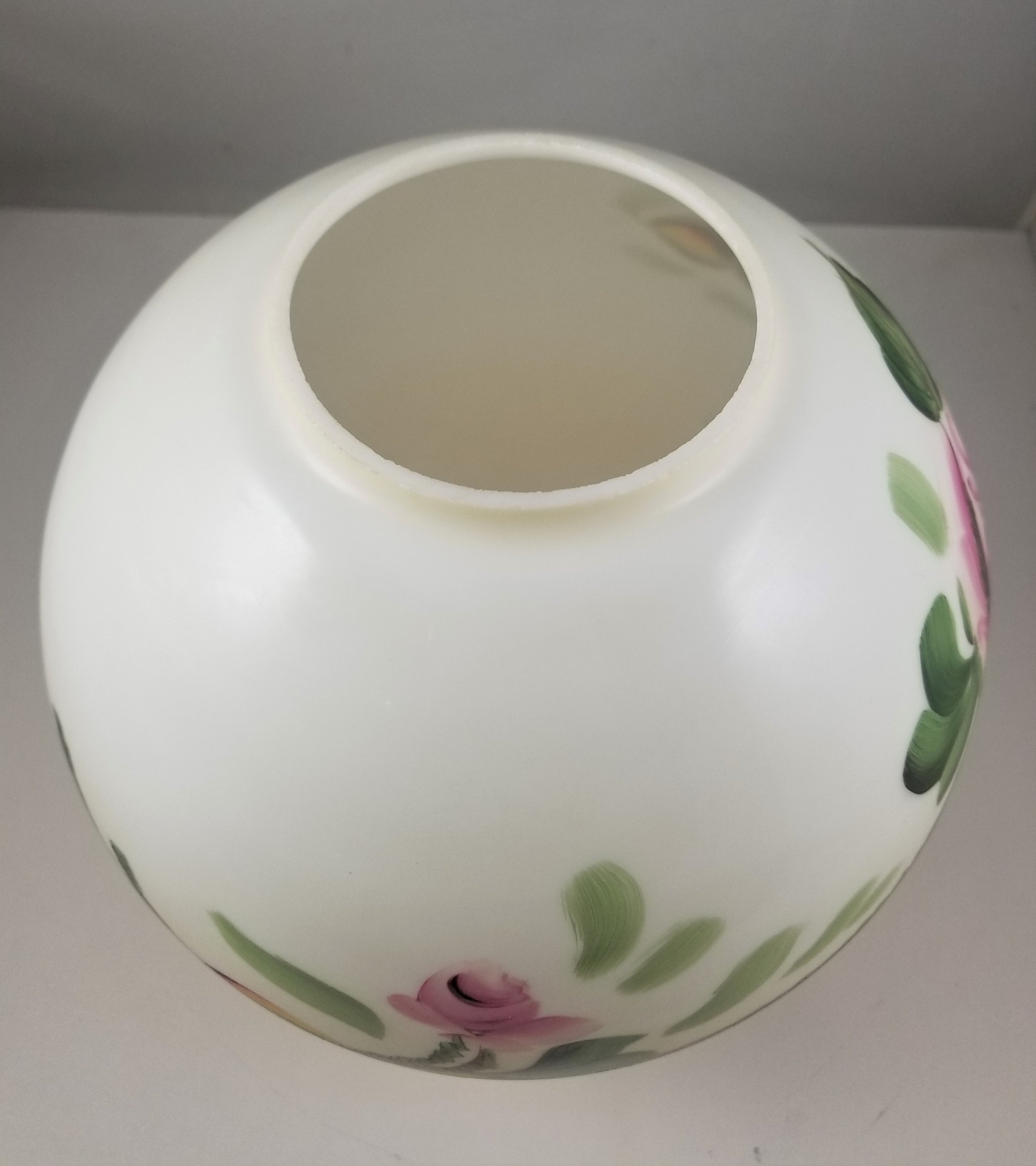 9" Hand Painted Flowers Ball Shade