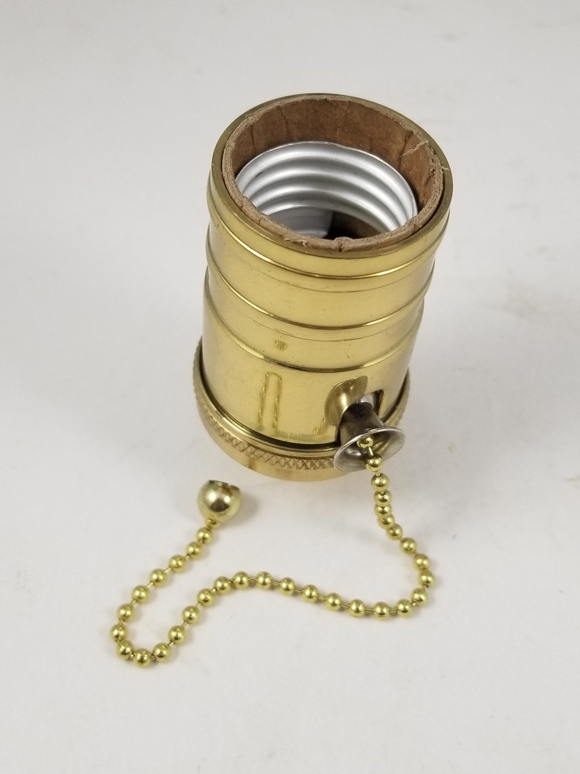 Heavy Pull Chain Socket W/ S.S.- Cast Brass