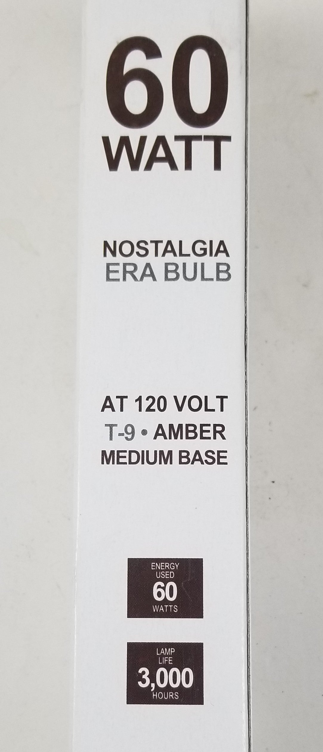 60 Watt, T-9 Amber Tubular Bulb - 7" Long - 120 Volt